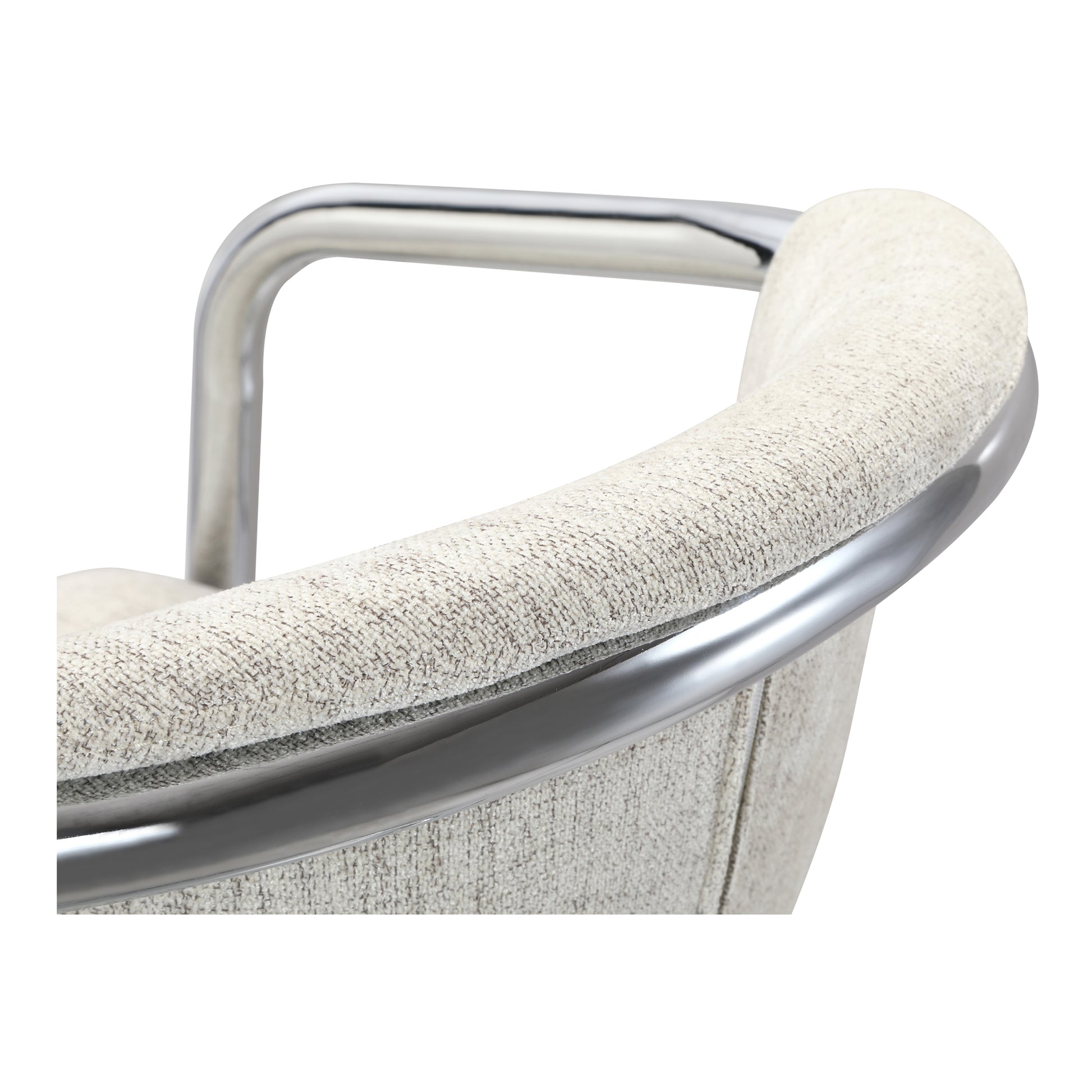 Freeman Chrome Frame Dining Chair Blended Cream - Set Of Two - Central Designs