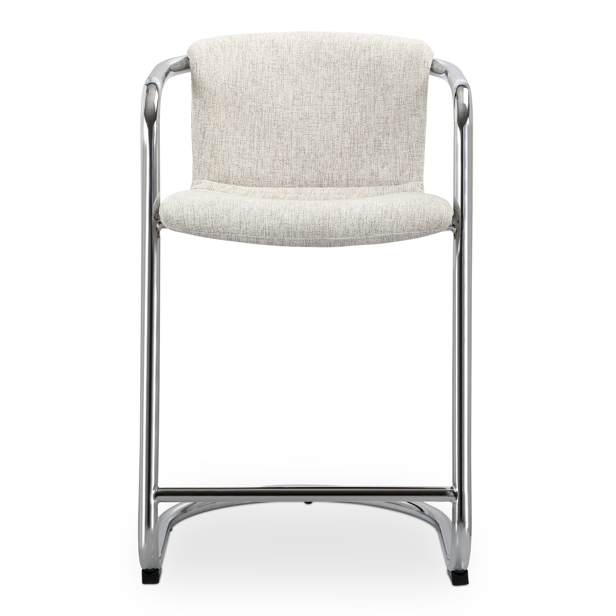 Freeman Chrome Frame Counter Stool Blended Cream - Set Of Two - Central Designs