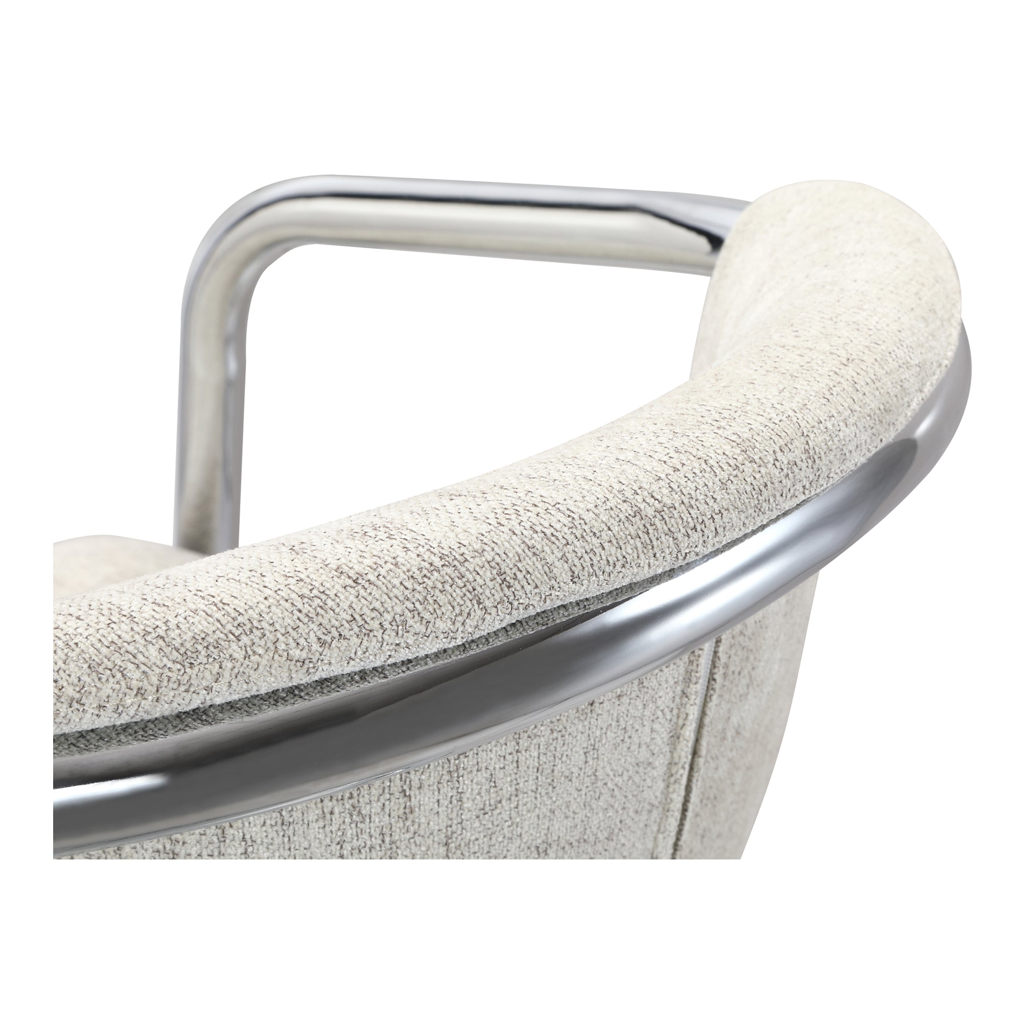 Freeman Chrome Frame Counter Stool Blended Cream - Set Of Two - Central Designs