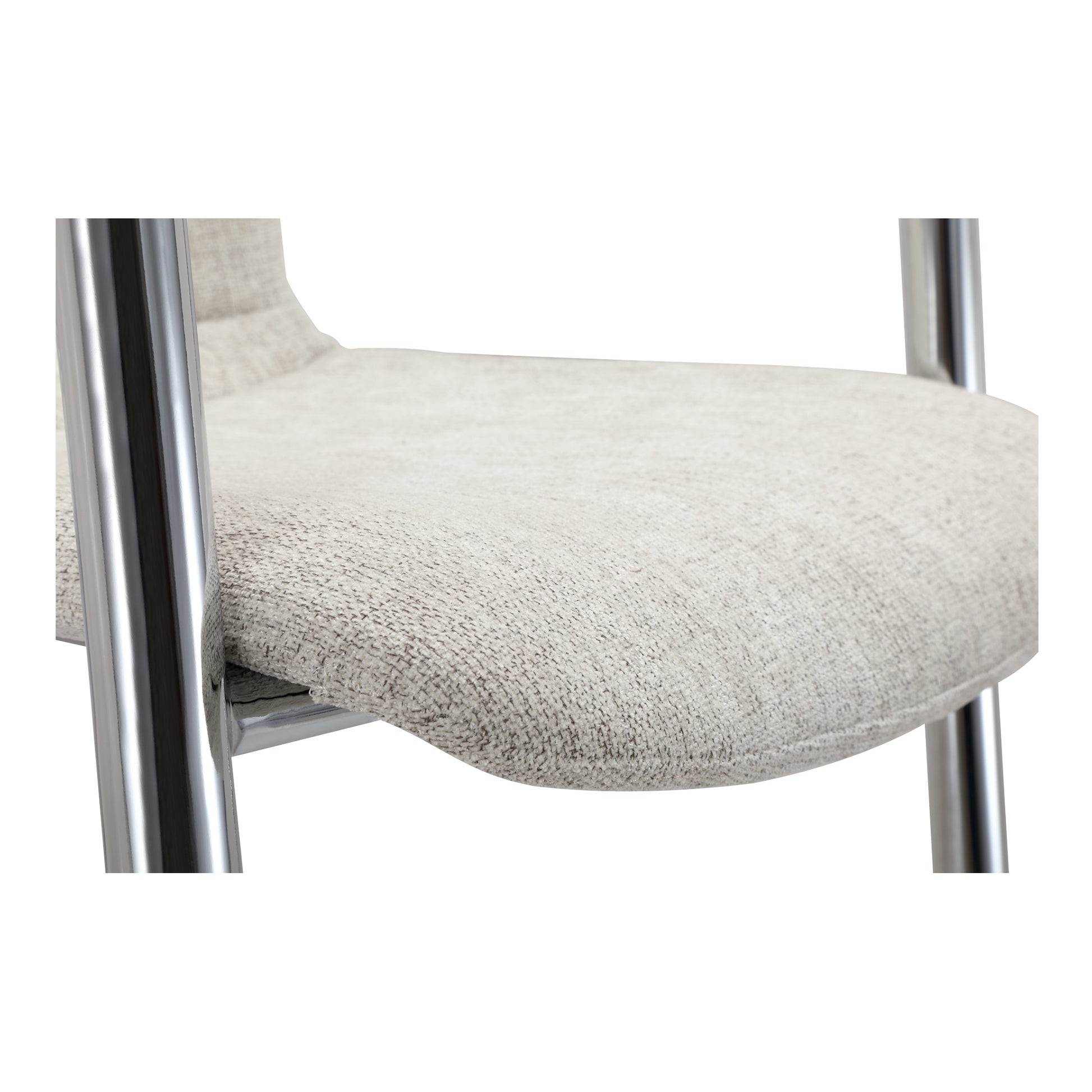 Freeman Chrome Frame Counter Stool Blended Cream - Set Of Two - Central Designs