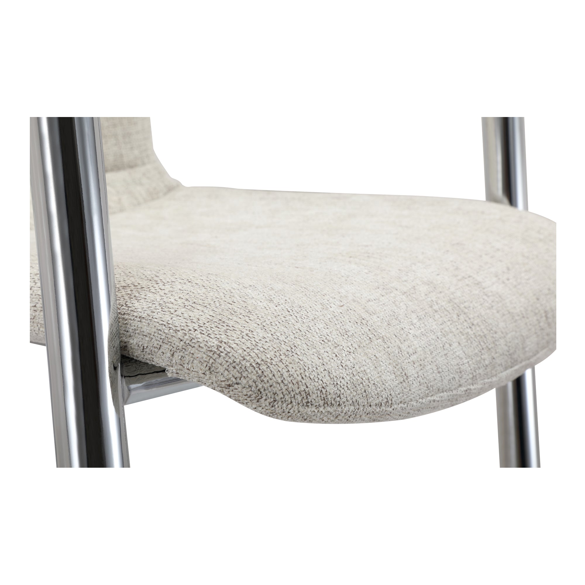 Freeman Chrome Frame Counter Stool Blended Cream - Set Of Two - Central Designs