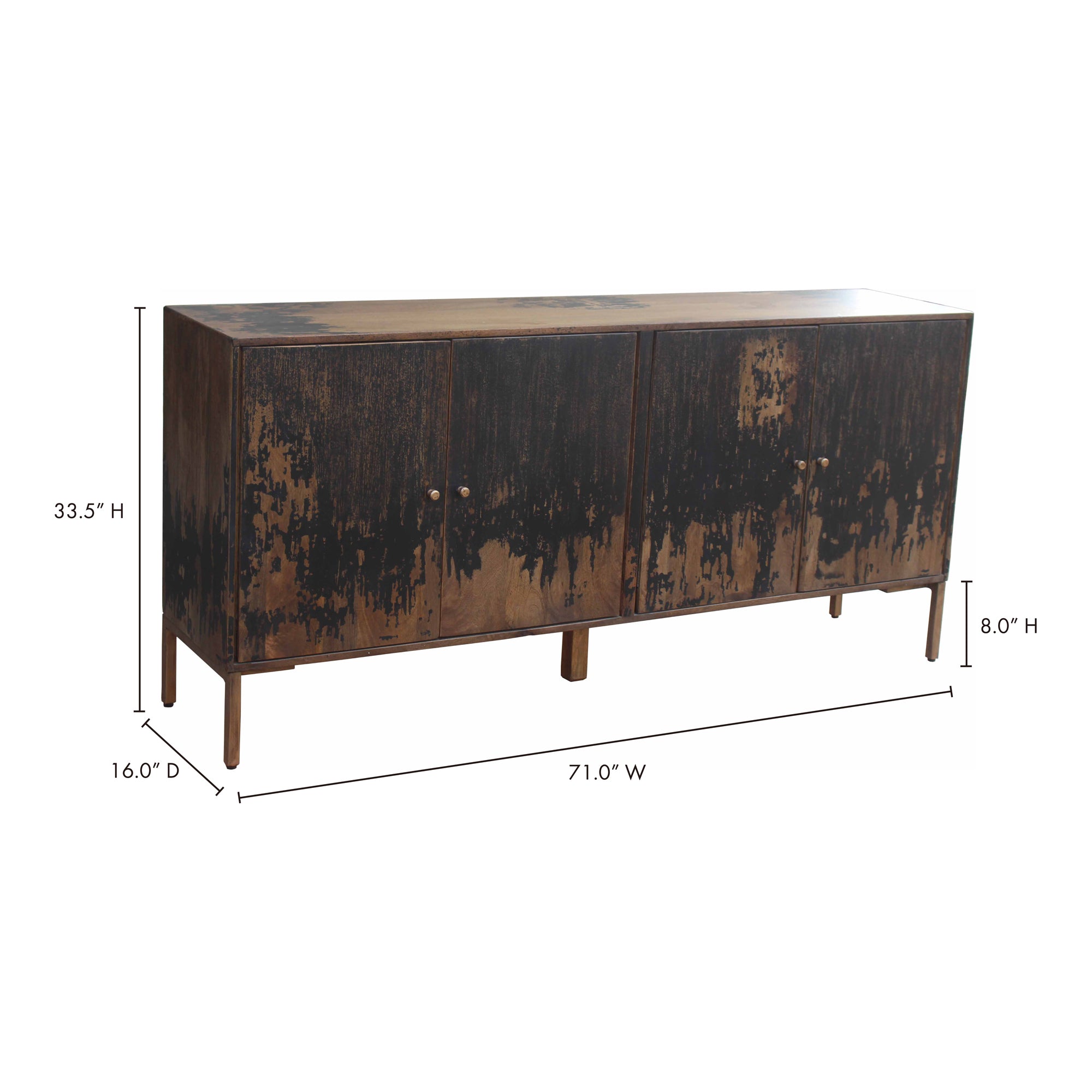 Artists Sideboard Large Black - Central Designs