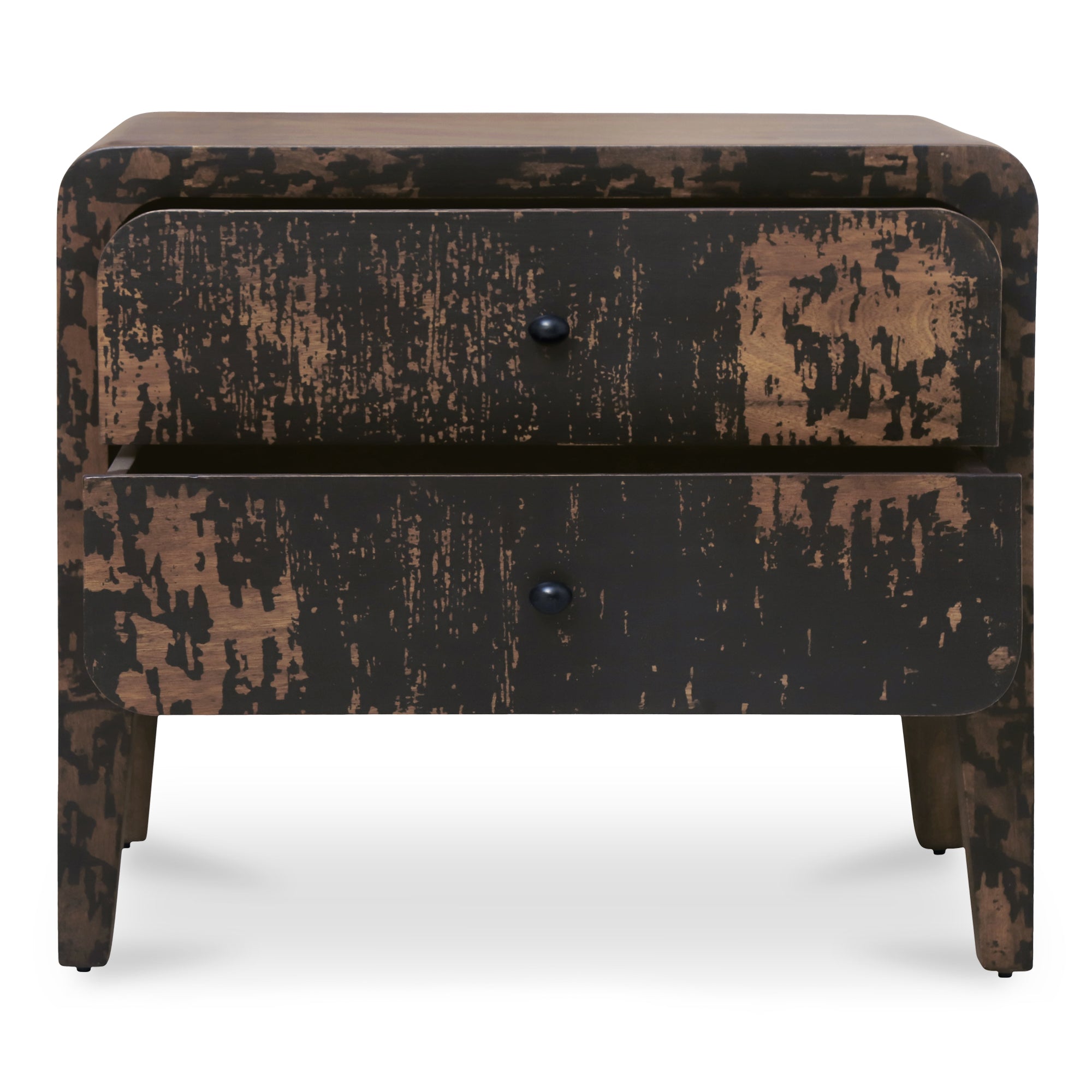 Iris Nightstand Distressed Black