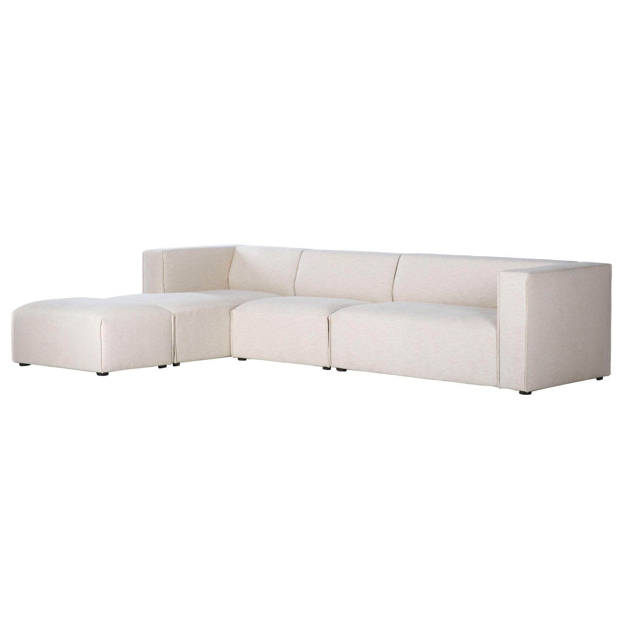 Premium Left Modular Sectional w/ Ottoman - Central Designs