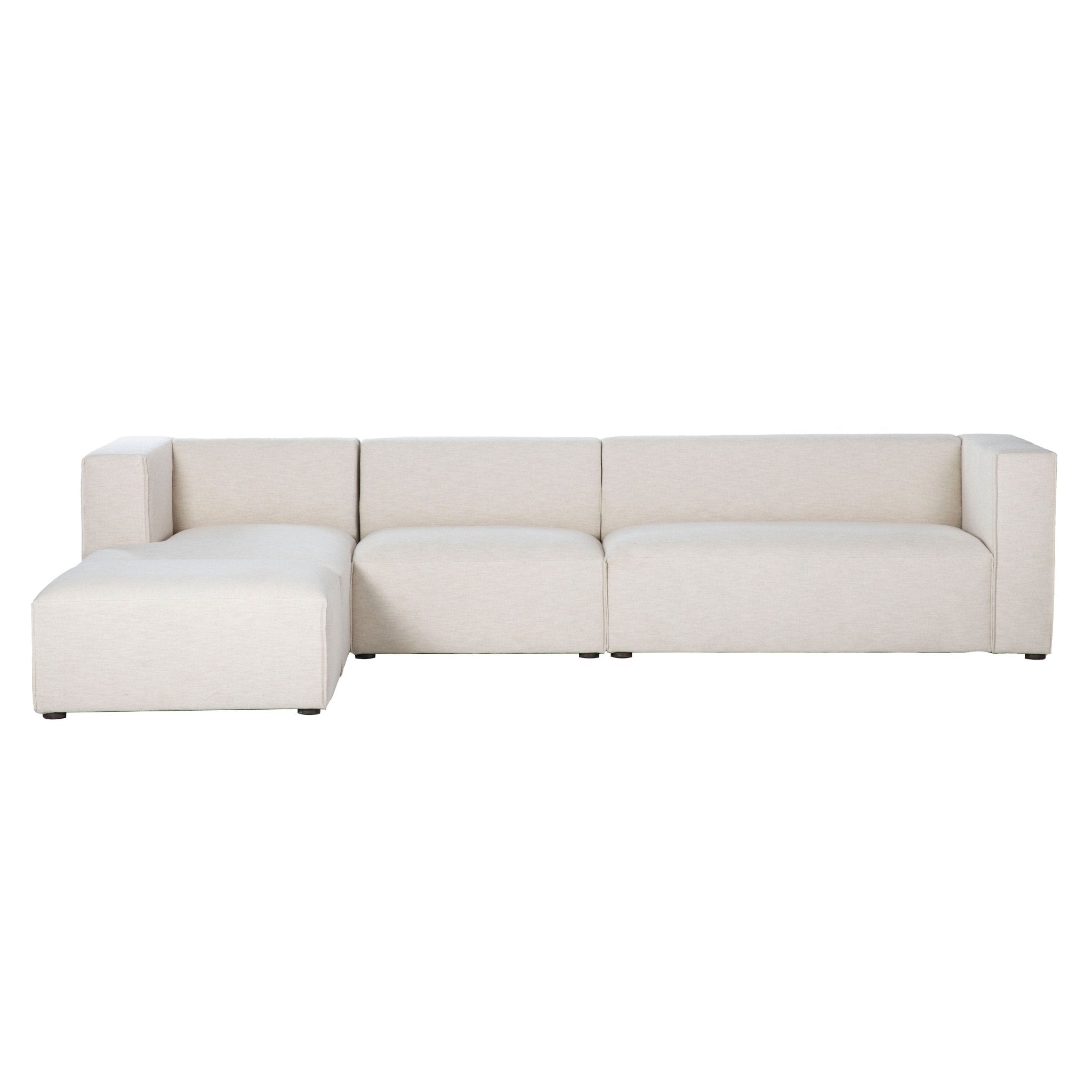 Premium Left Modular Sectional w/ Ottoman - Central Designs