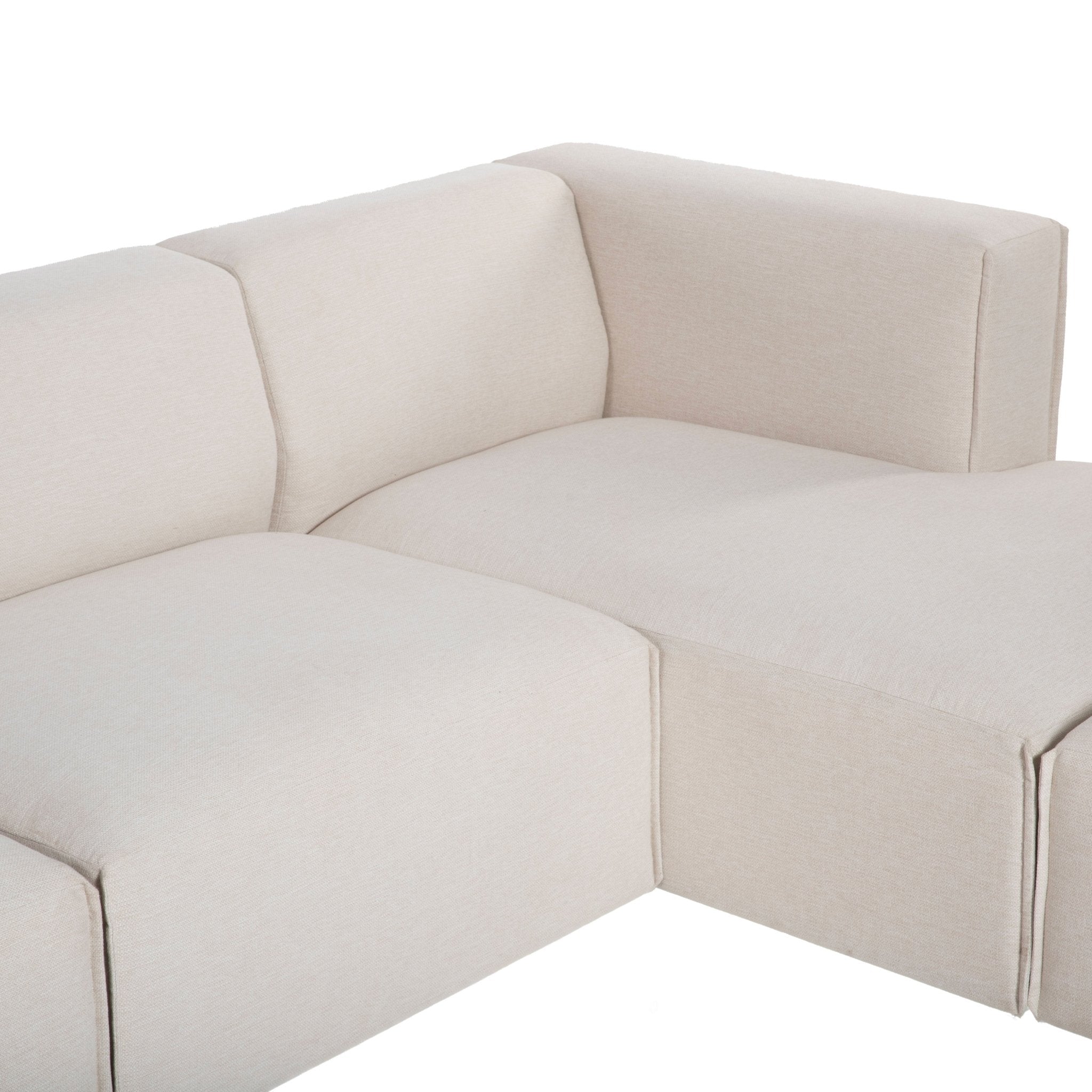 Premium Left Modular Sectional w/ Ottoman - Central Designs