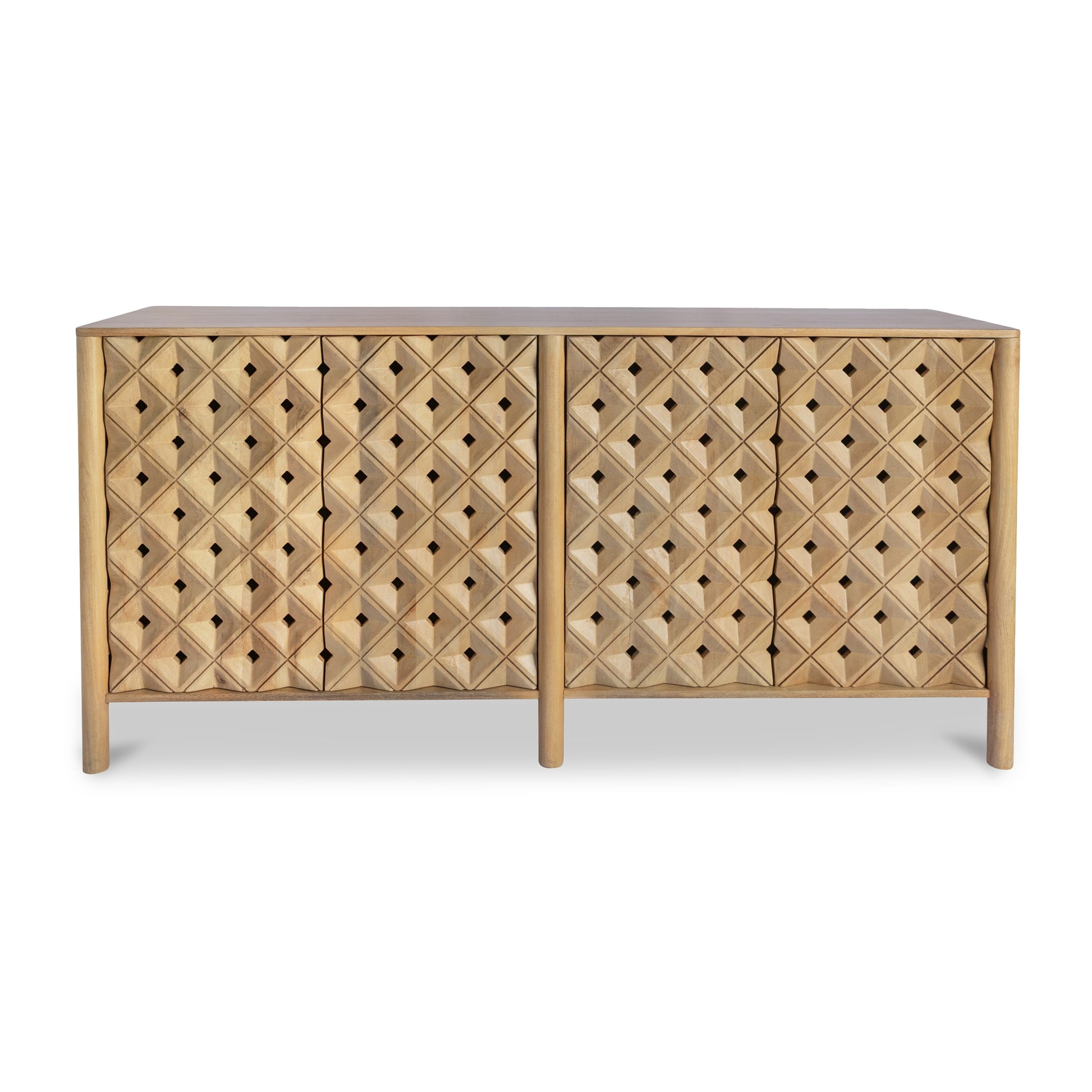 Fulton 4 Door Sideboard Natural - Central Designs