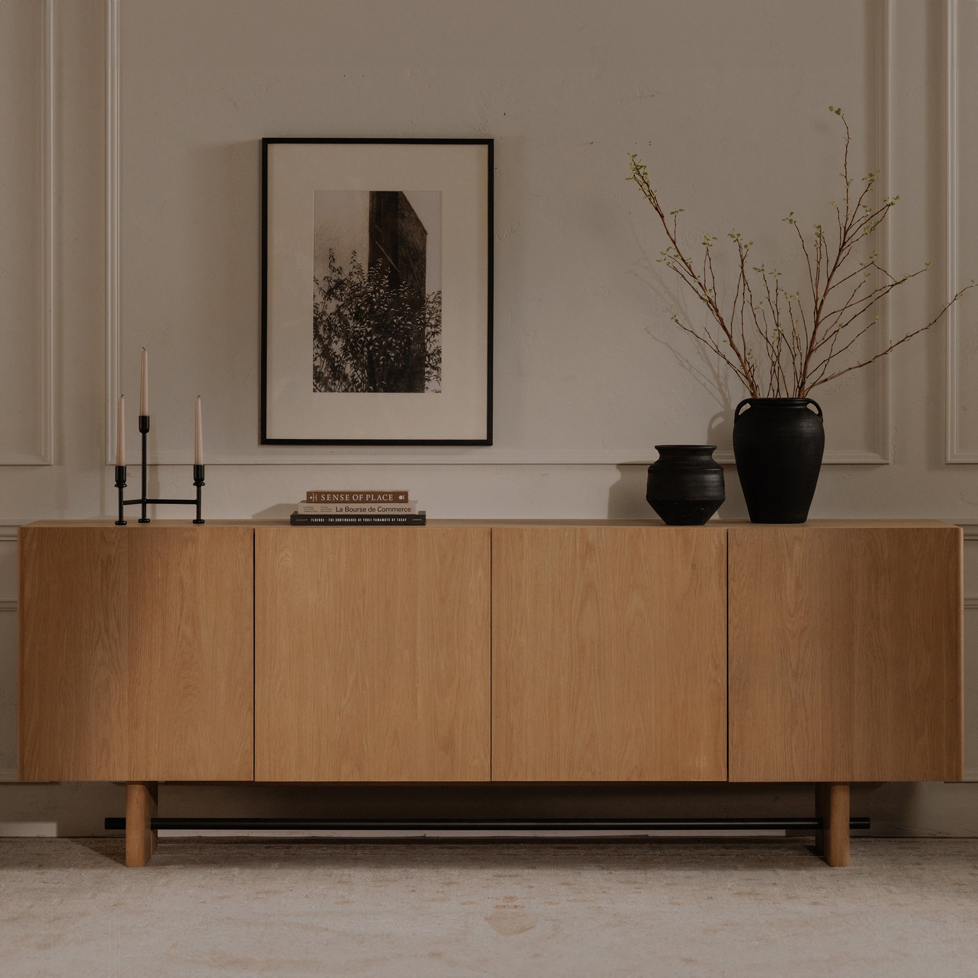 Cicero Candle Holder Black - Central Designs