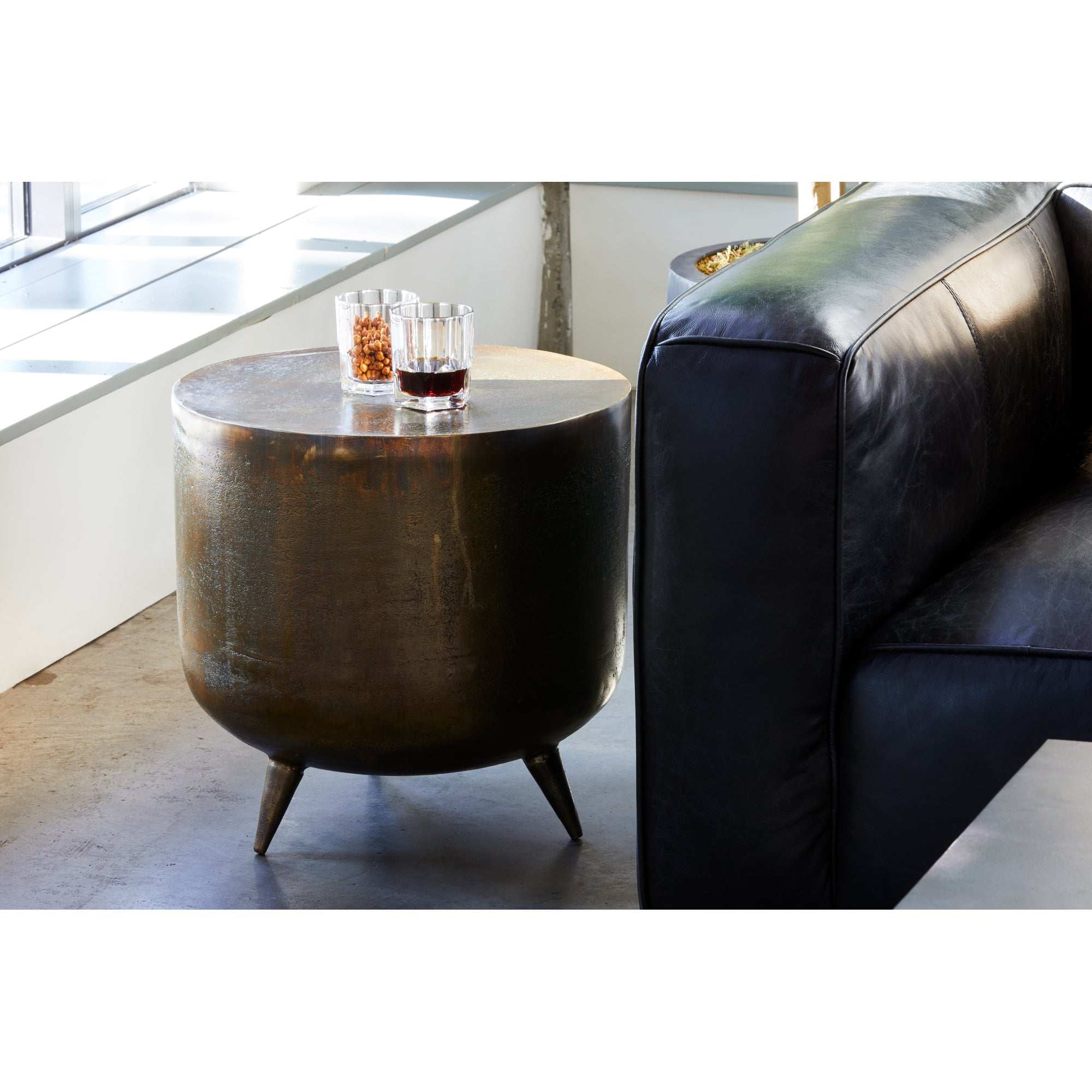 Kettel Accent Table Brass - Central Designs