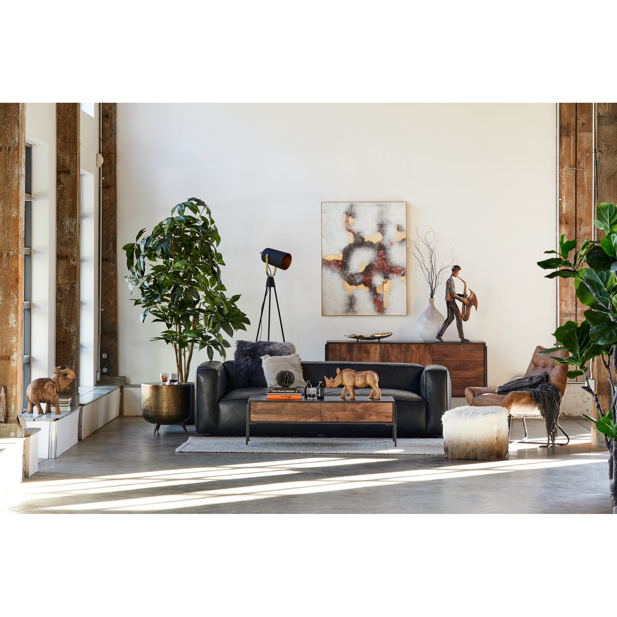 Kettel Accent Table Brass - Central Designs
