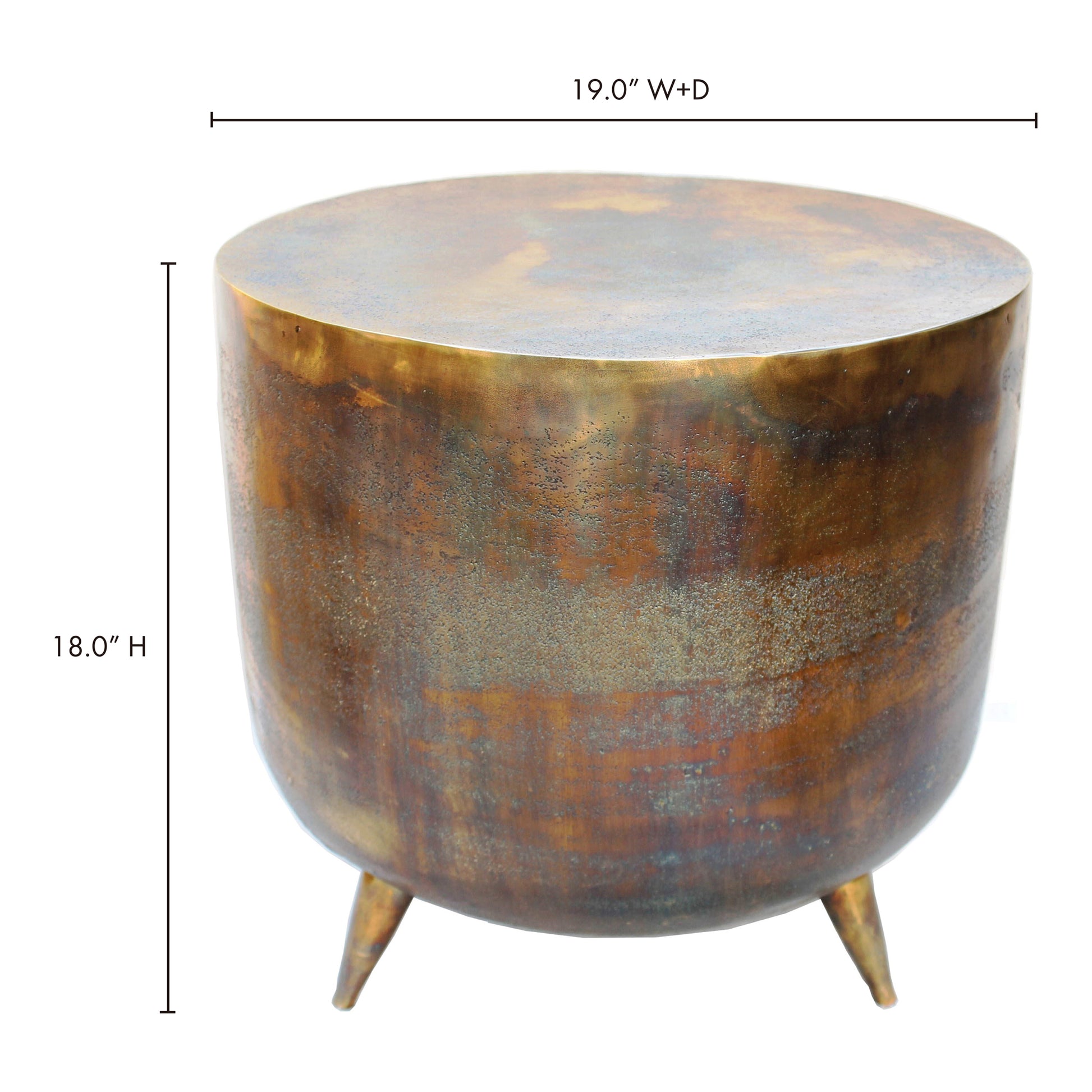 Kettel Accent Table Brass - Central Designs
