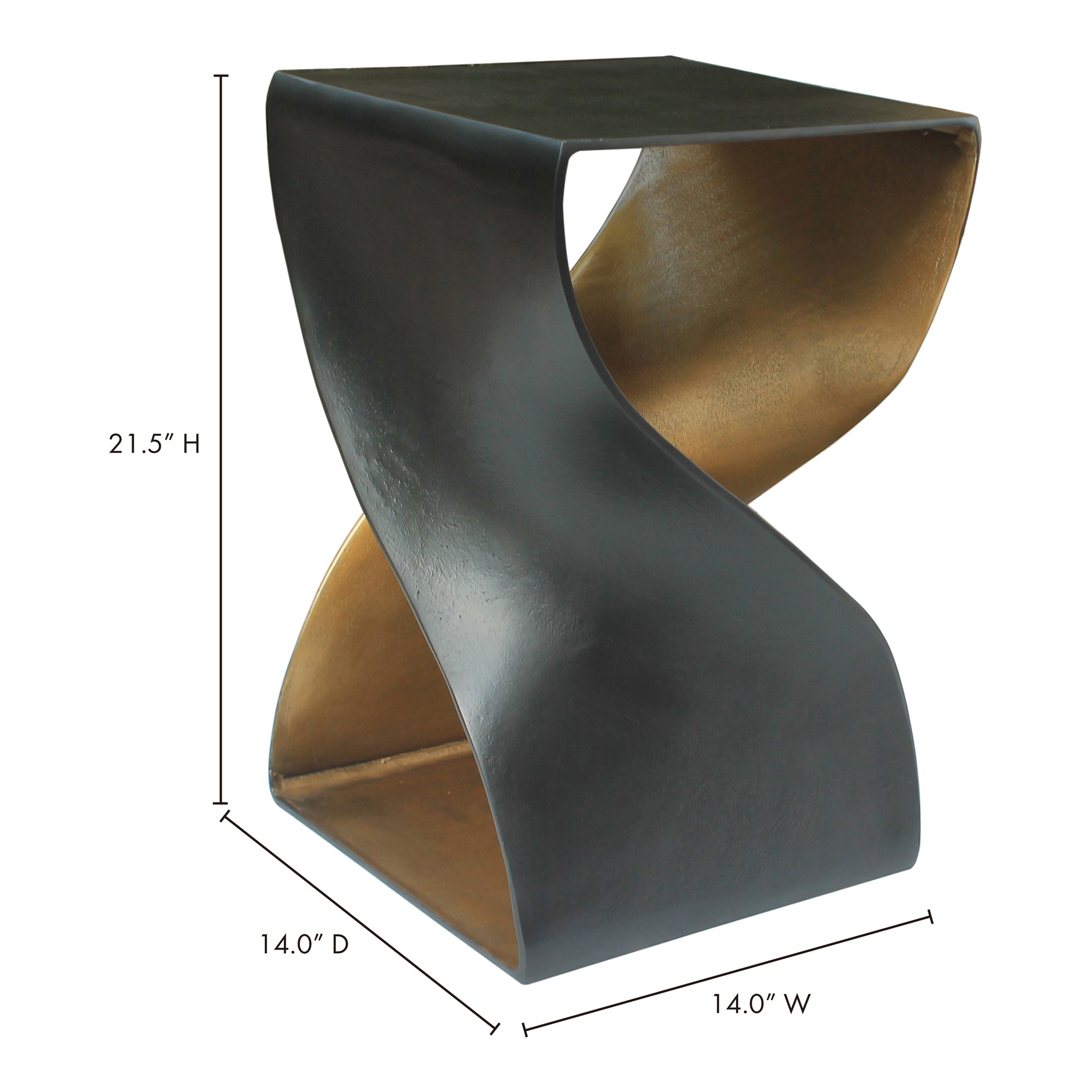 Twist Accent Table Black - Central Designs