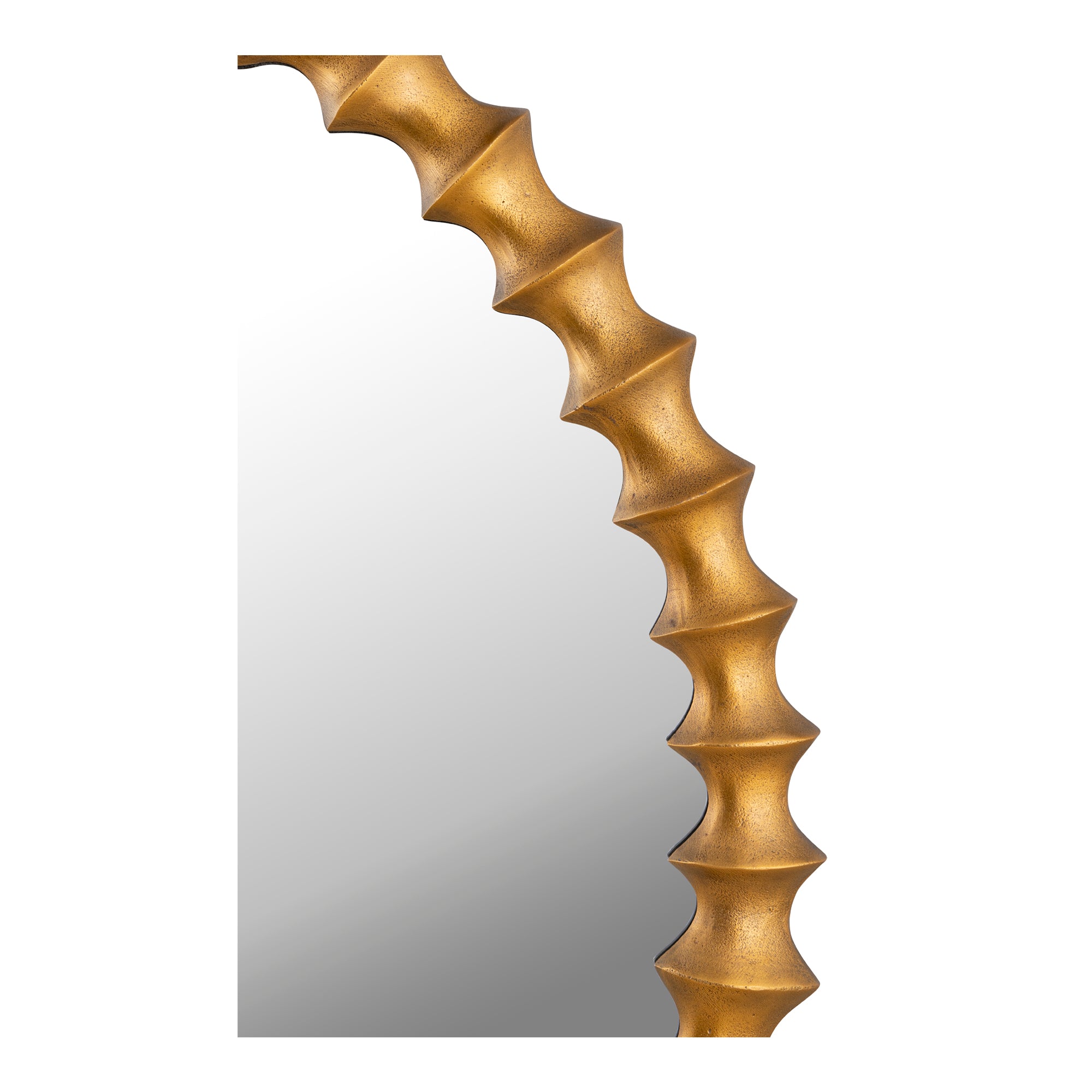 Whitby Mirror Aged Brass