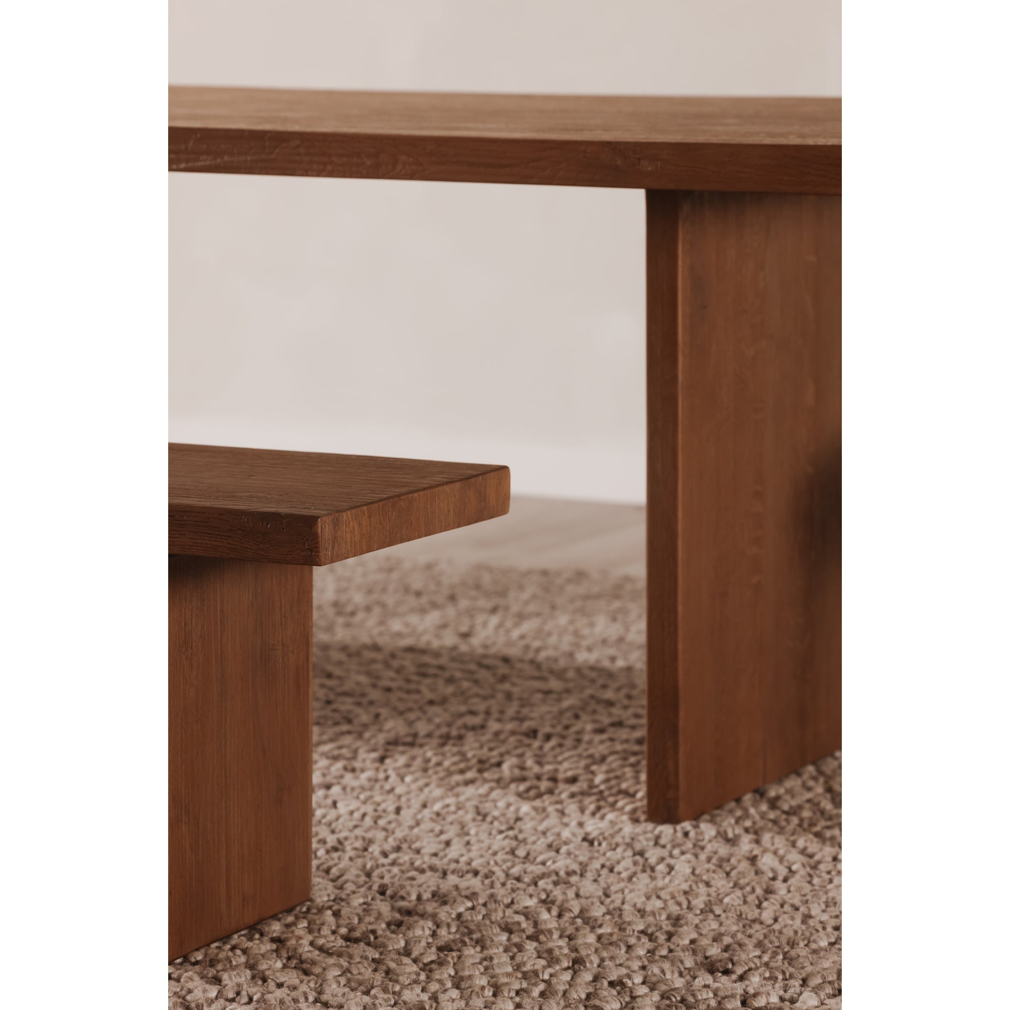 Koshi Dining Table Sandblasted Amber Oak - Central Designs