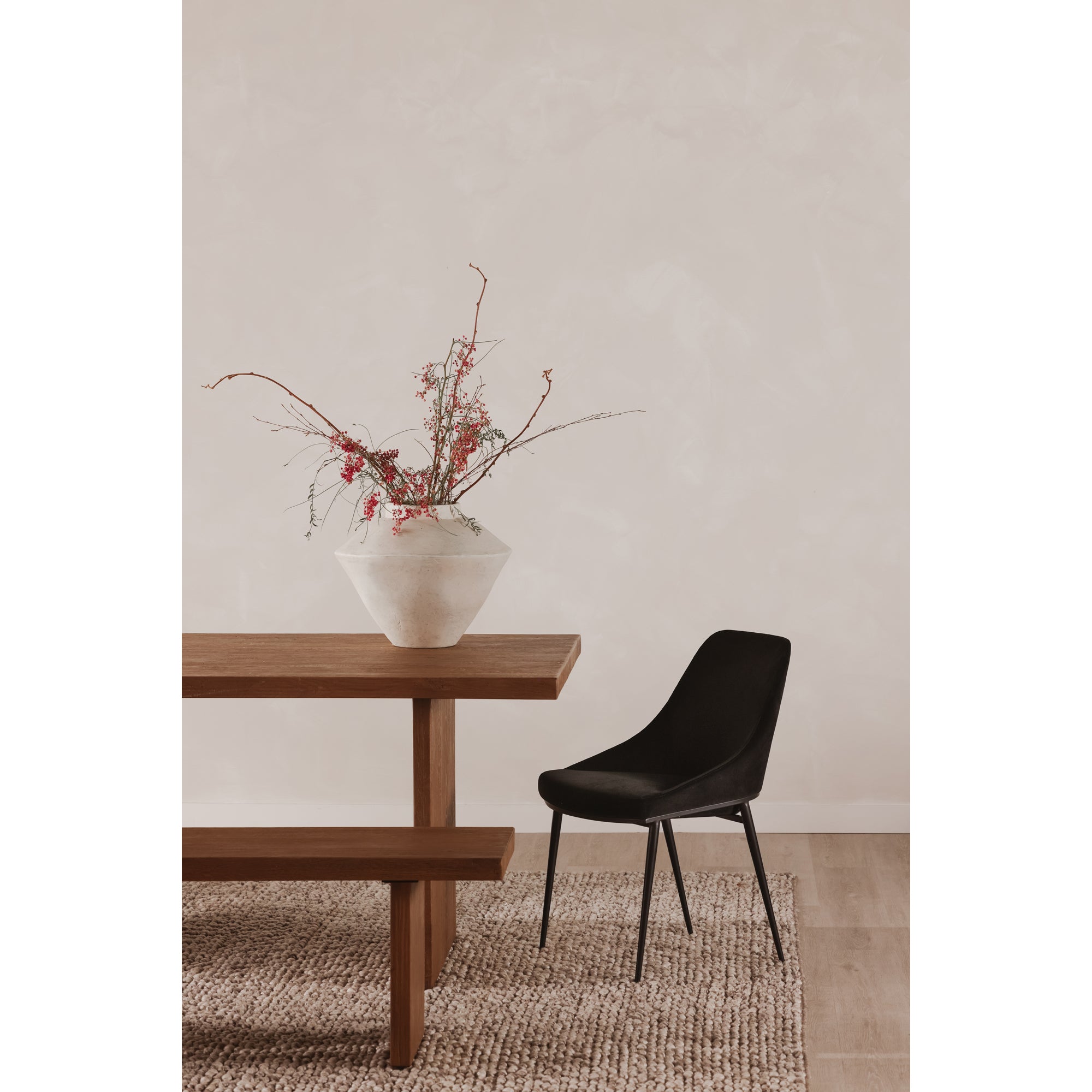 Koshi Dining Table Sandblasted Amber Oak - Central Designs