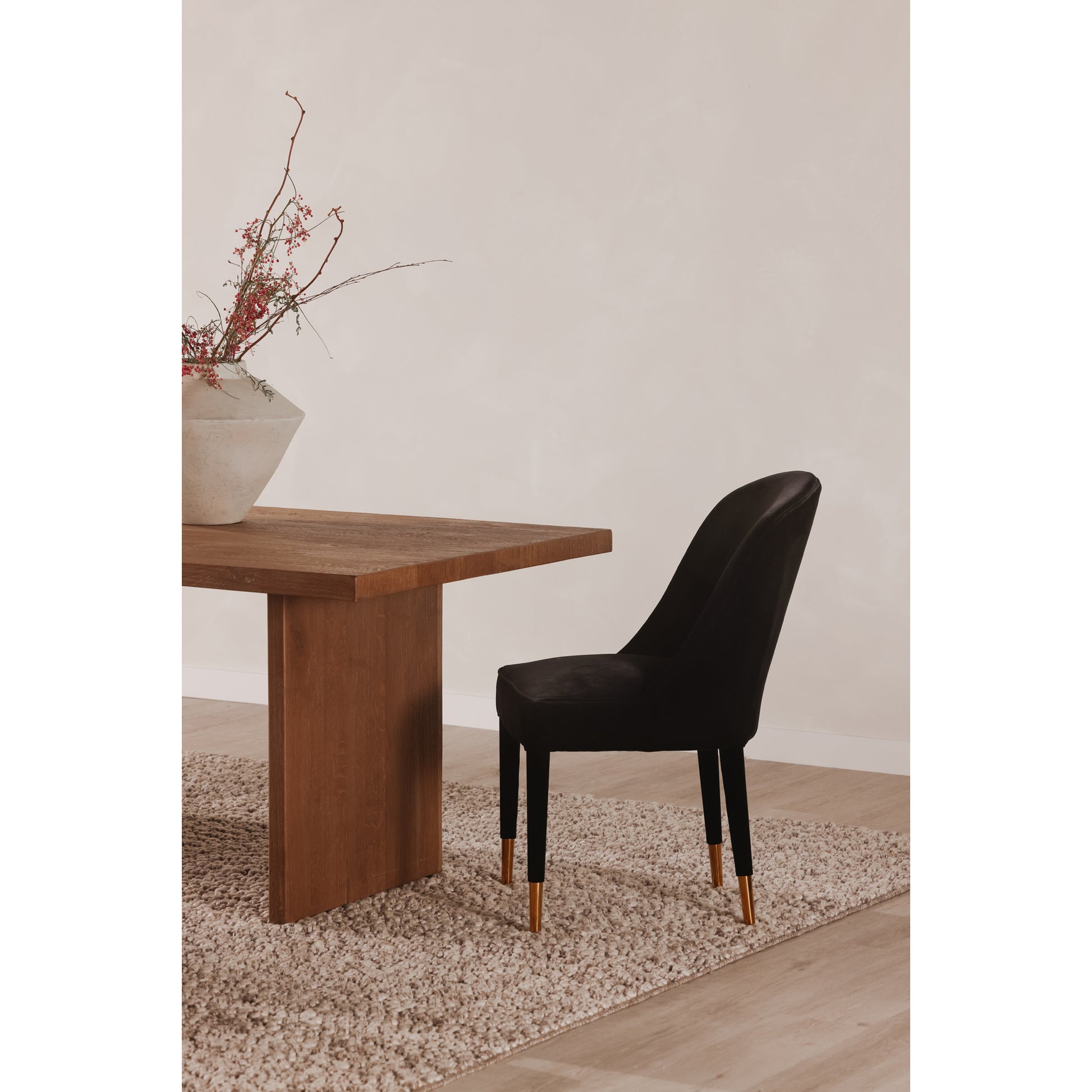 Koshi Dining Table Sandblasted Amber Oak - Central Designs