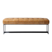 Wyatt Leather Bench Tan - Central Designs