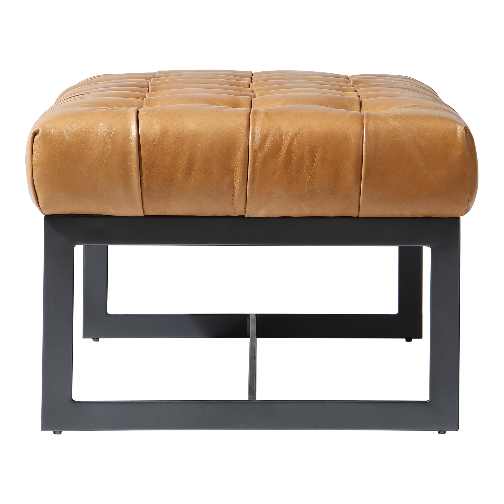 Wyatt Leather Bench Tan - Central Designs