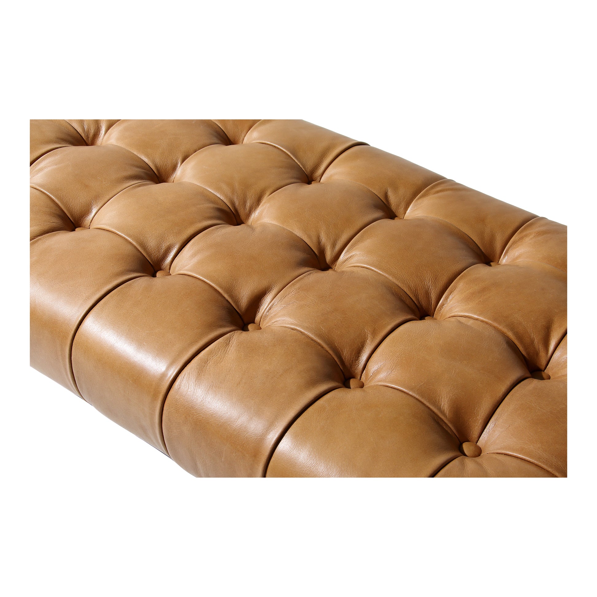 Wyatt Leather Bench Tan - Central Designs
