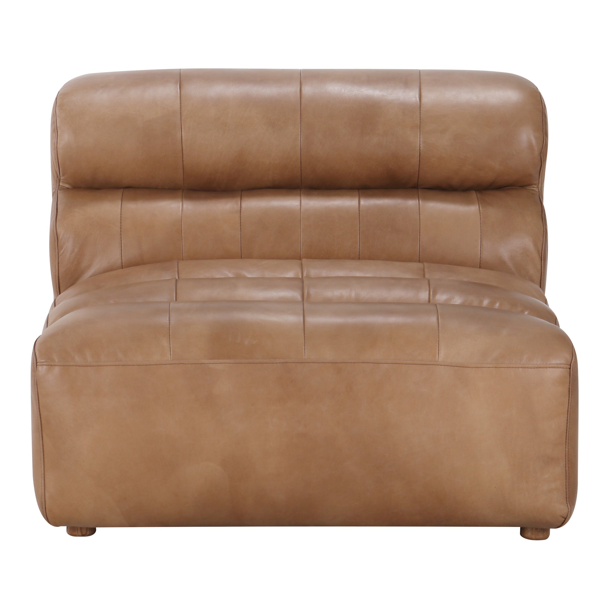 Ramsay Leather Slipper Chair Tan - Central Designs