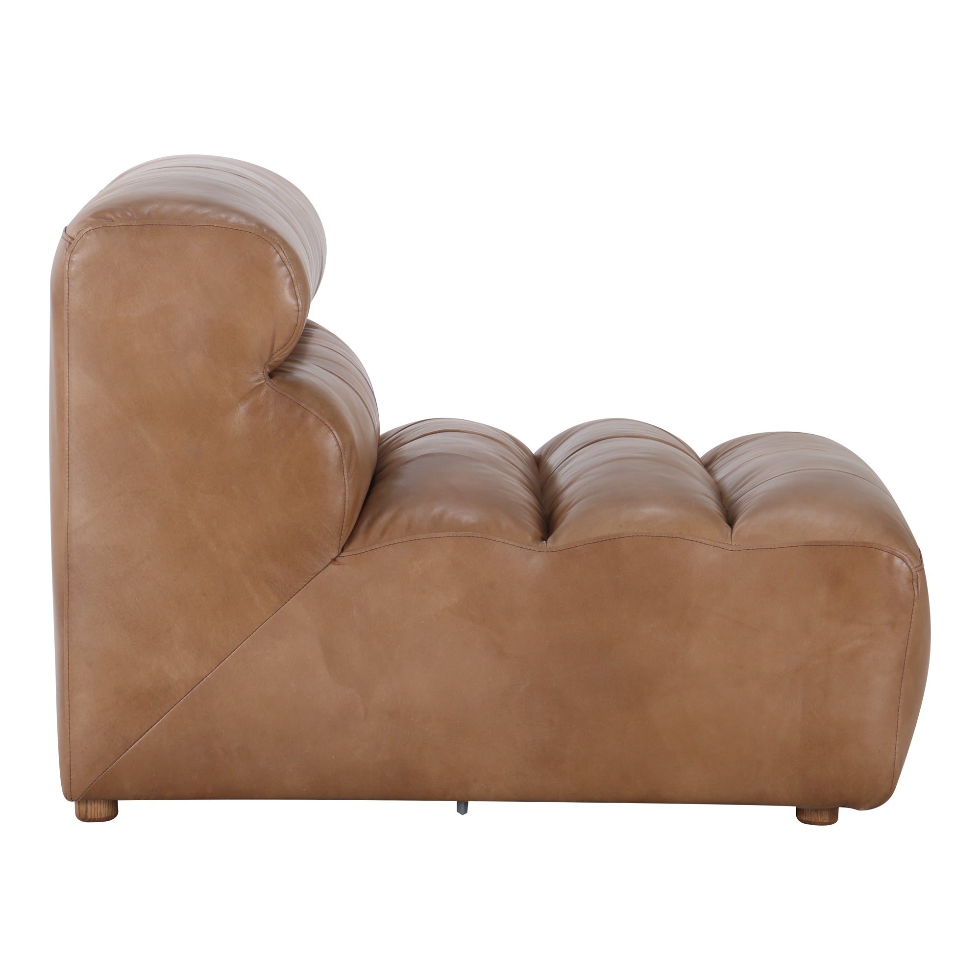 Ramsay Leather Slipper Chair Tan - Central Designs
