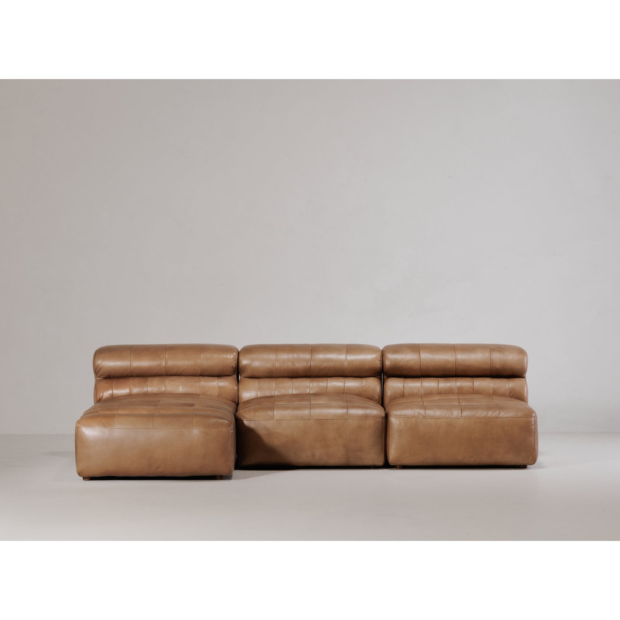 Ramsay Leather Slipper Chair Tan - Central Designs