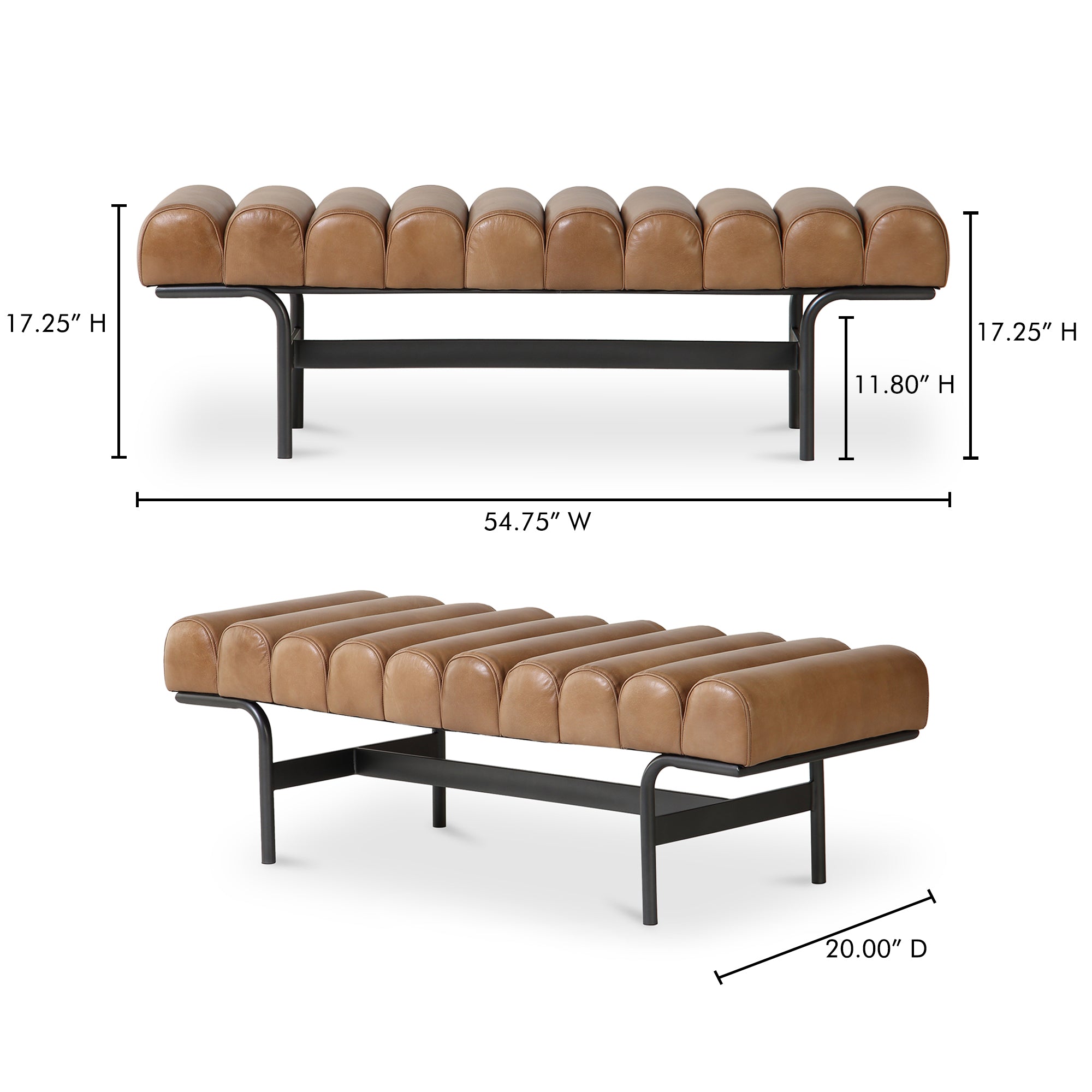 Harrison Bench Tan - Central Designs