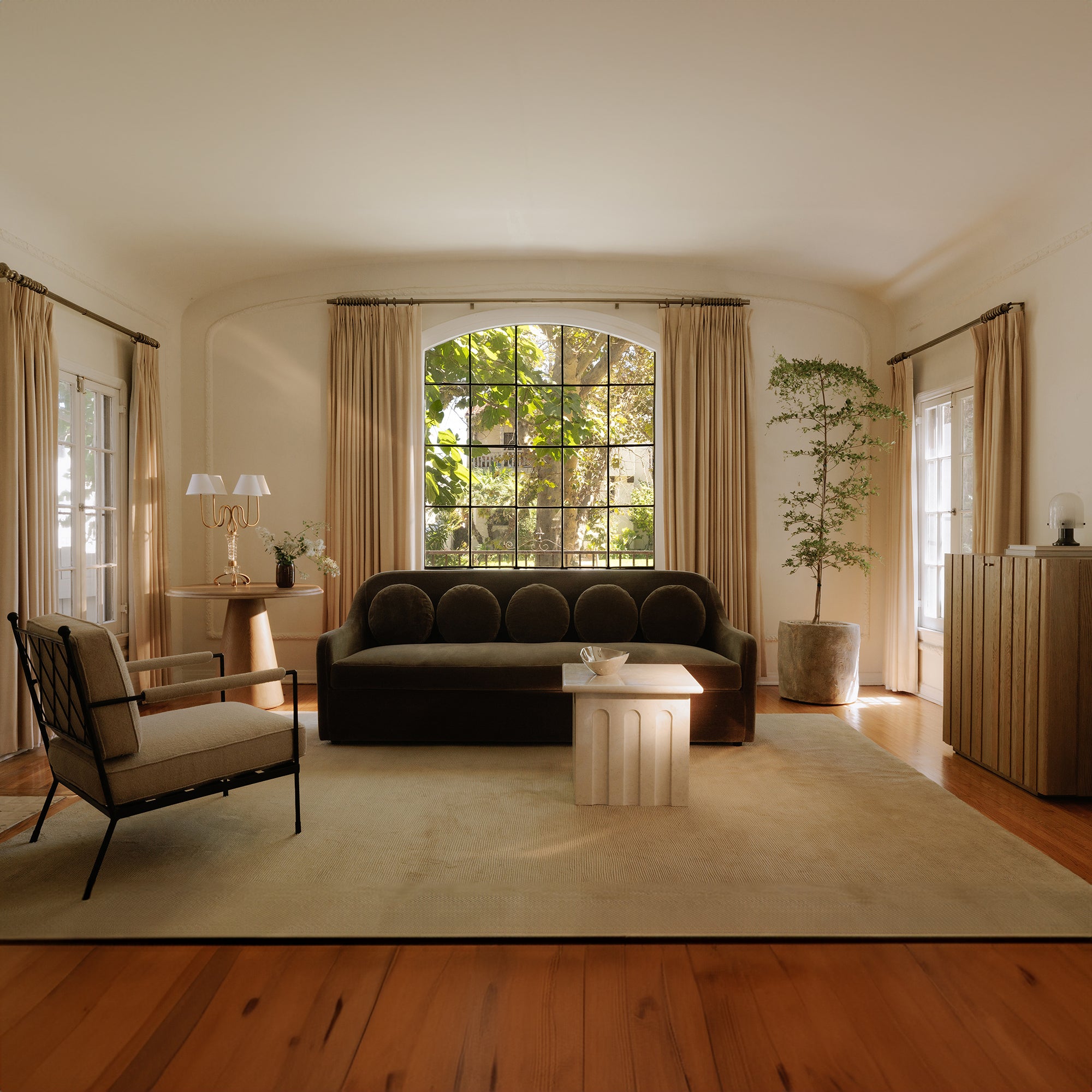 Vecchia Accent Chair Beige