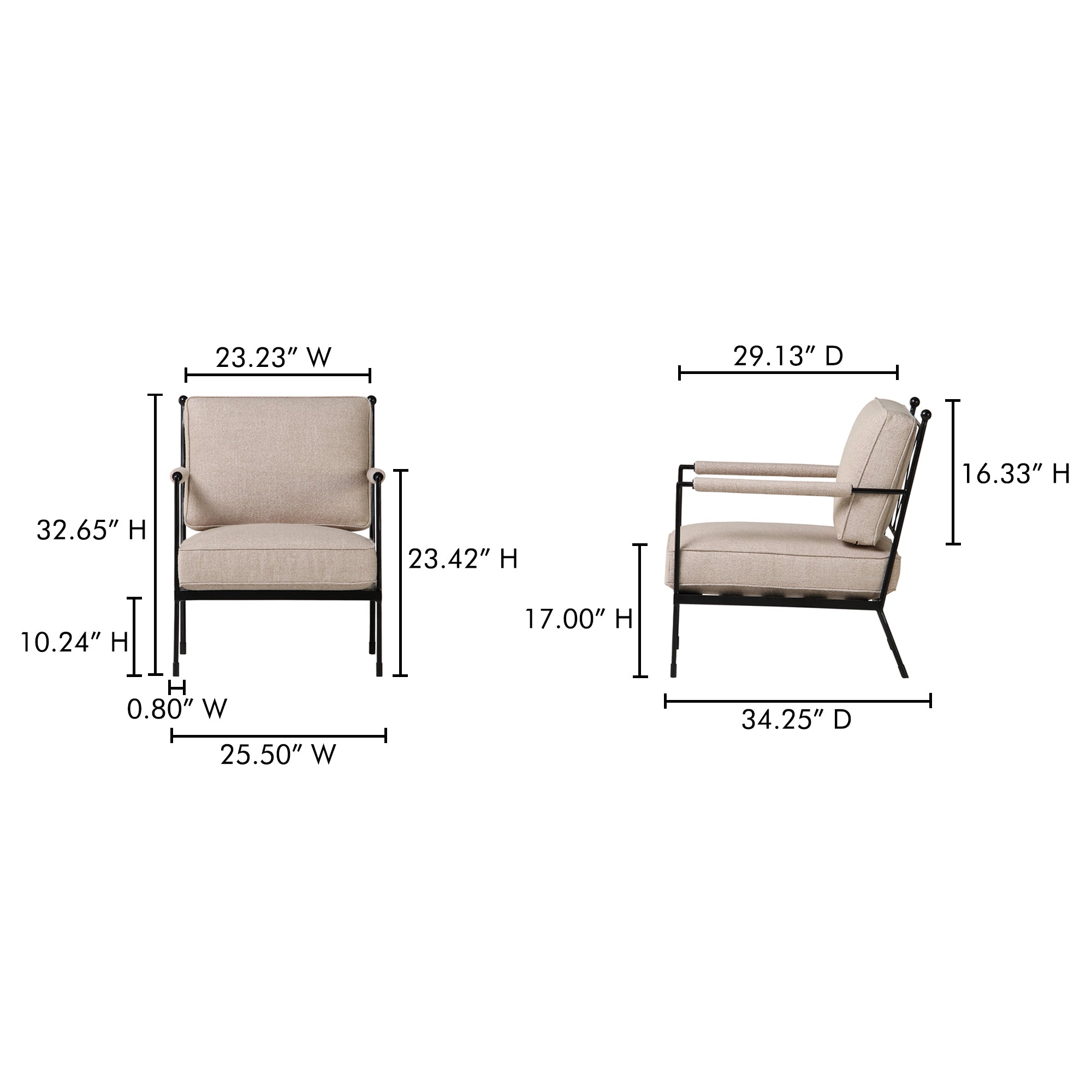 Vecchia Accent Chair Beige