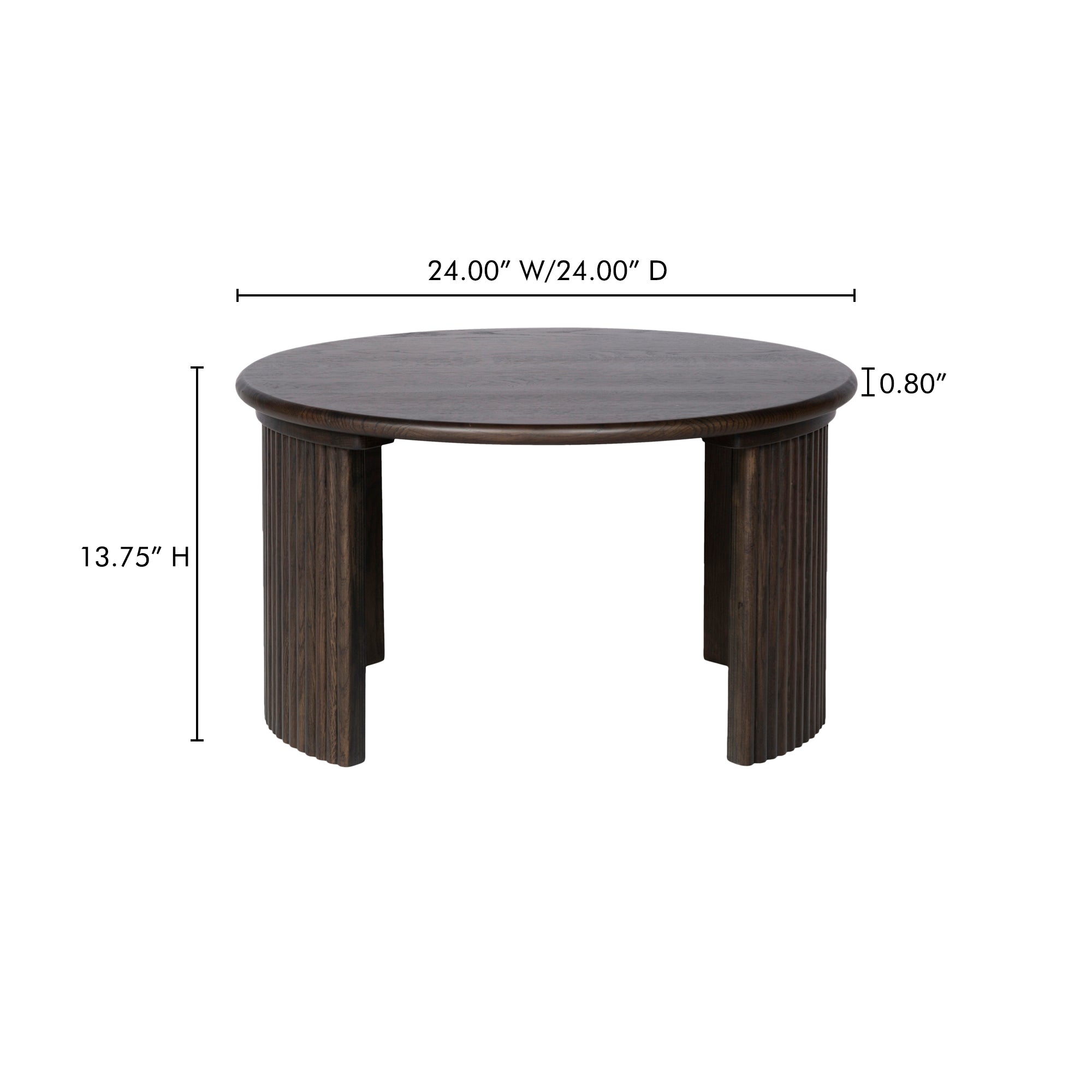 Penny Small Coffee Table Dark Brown - Central Designs
