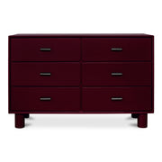 Jolene 6 Drawer Dresser Deep Red