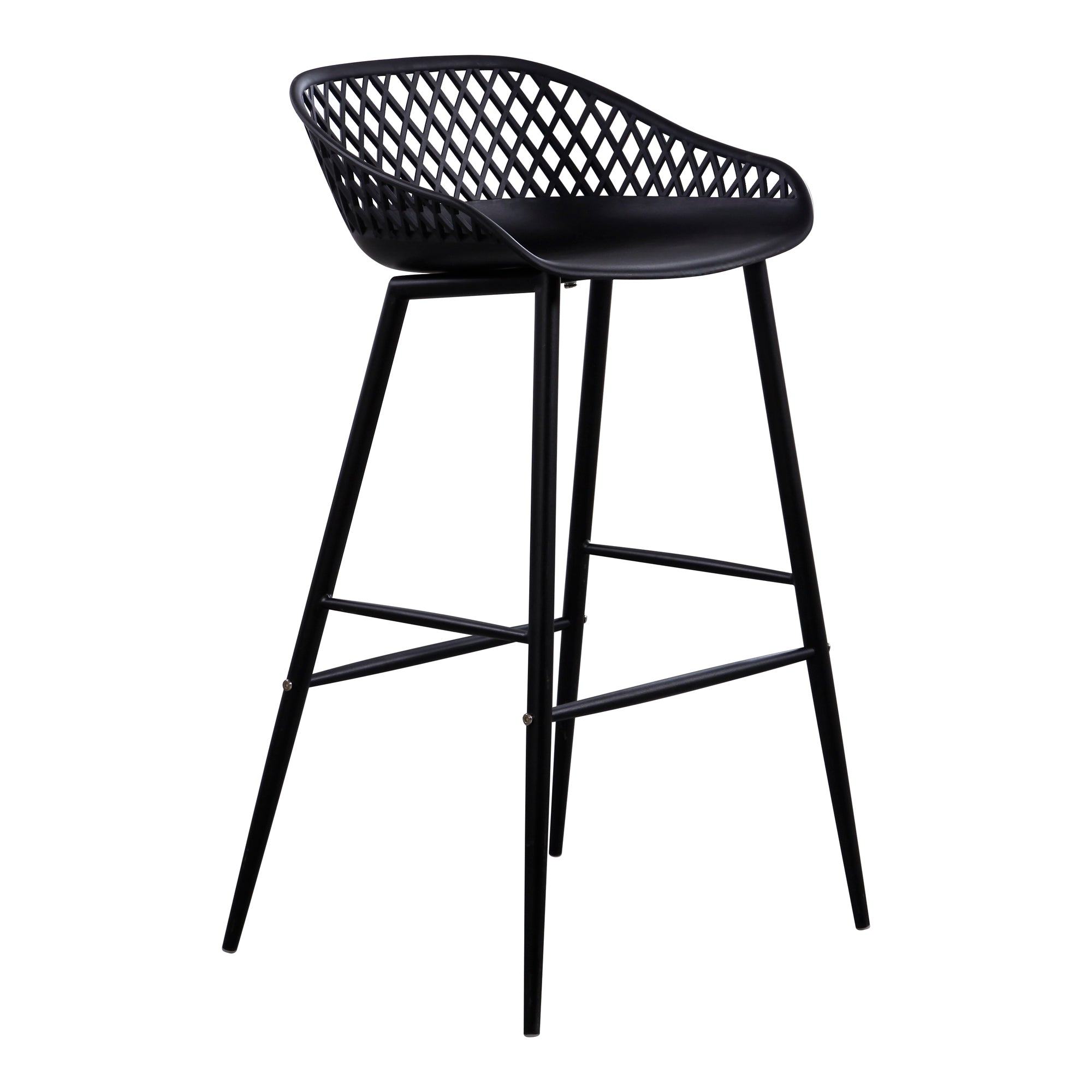 Piazza Outdoor Barstool Black - Set Of Two - Central Designs