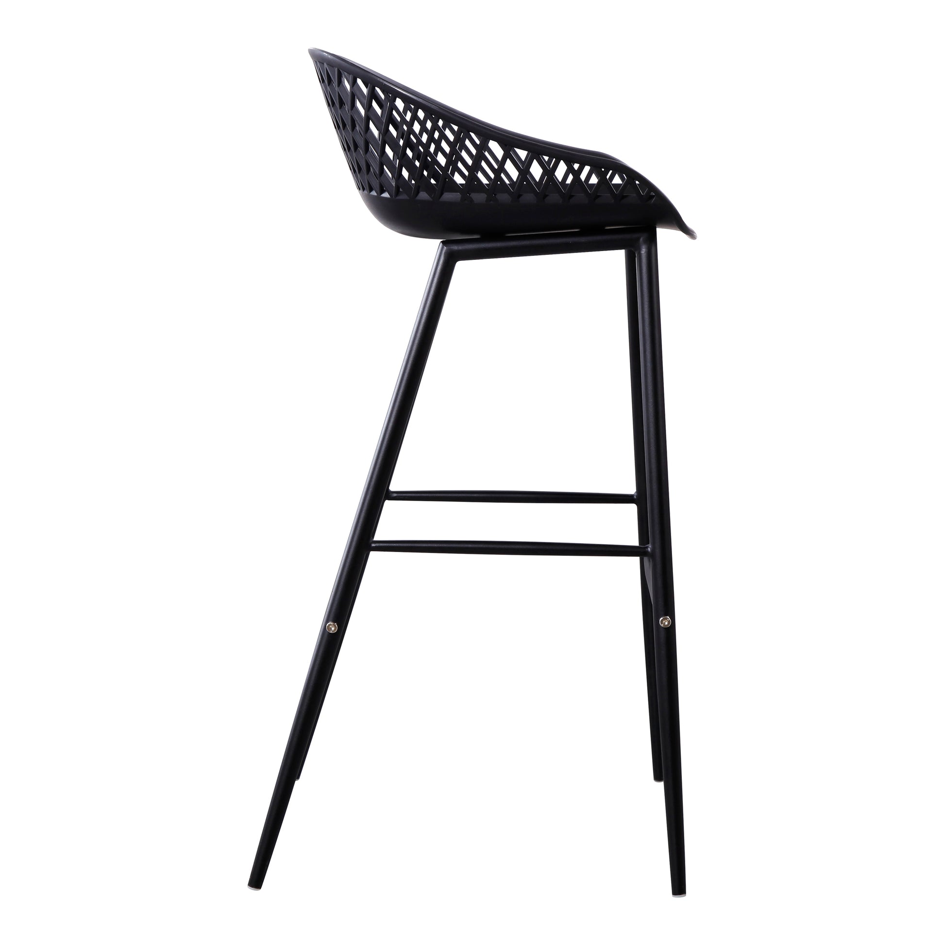 Piazza Outdoor Barstool Black - Set Of Two - Central Designs