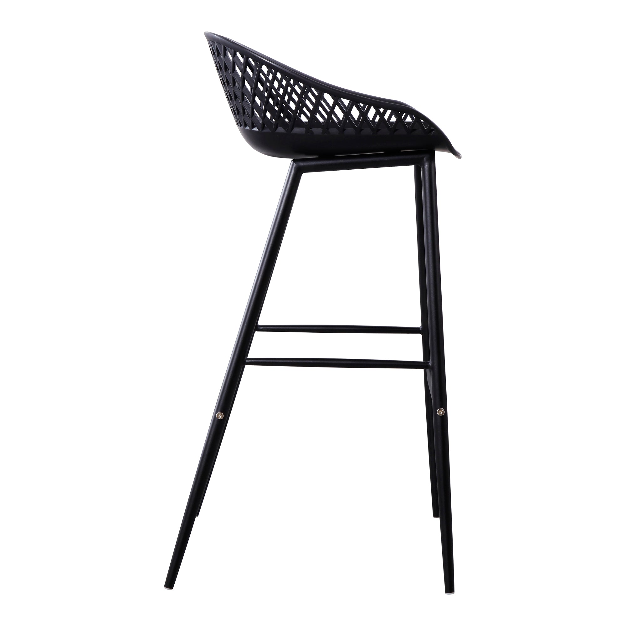 Piazza Outdoor Barstool Black - Set Of Two - Central Designs