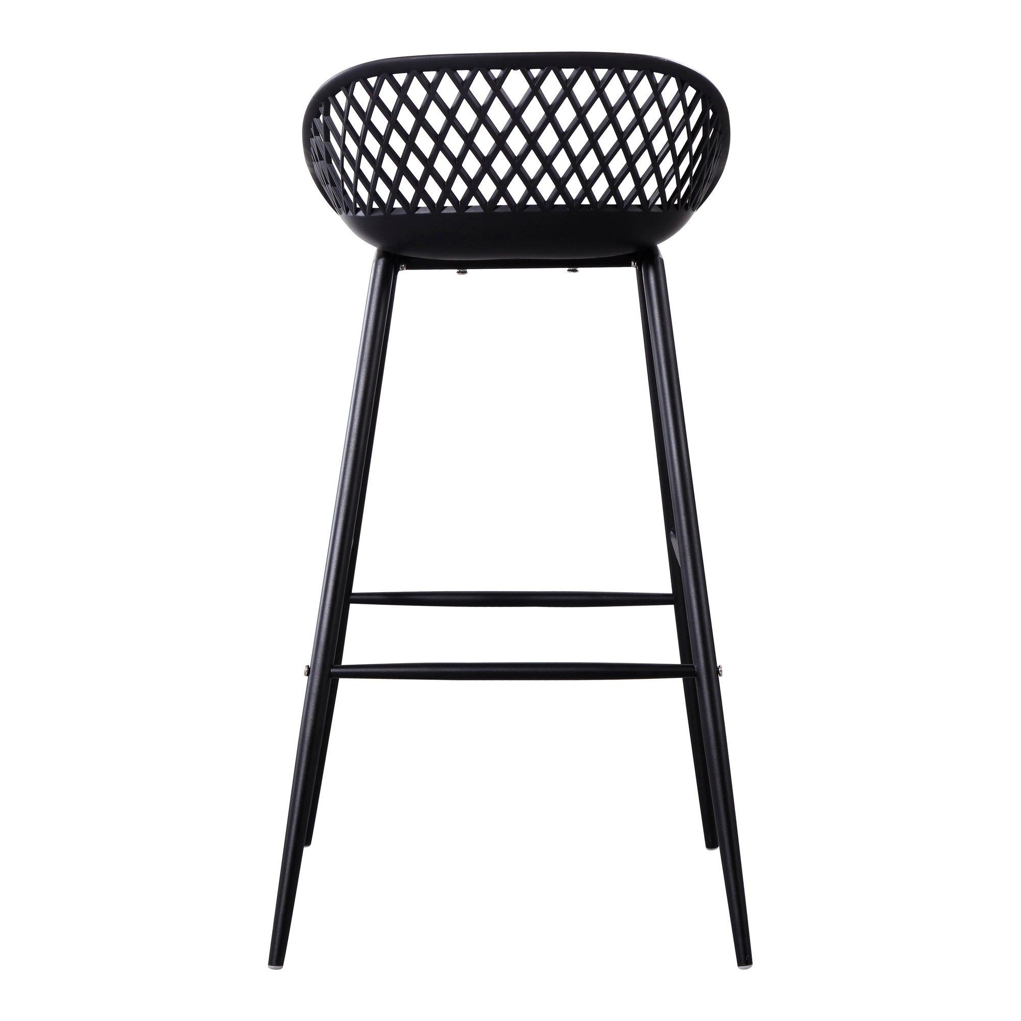Piazza Outdoor Barstool Black - Set Of Two - Central Designs