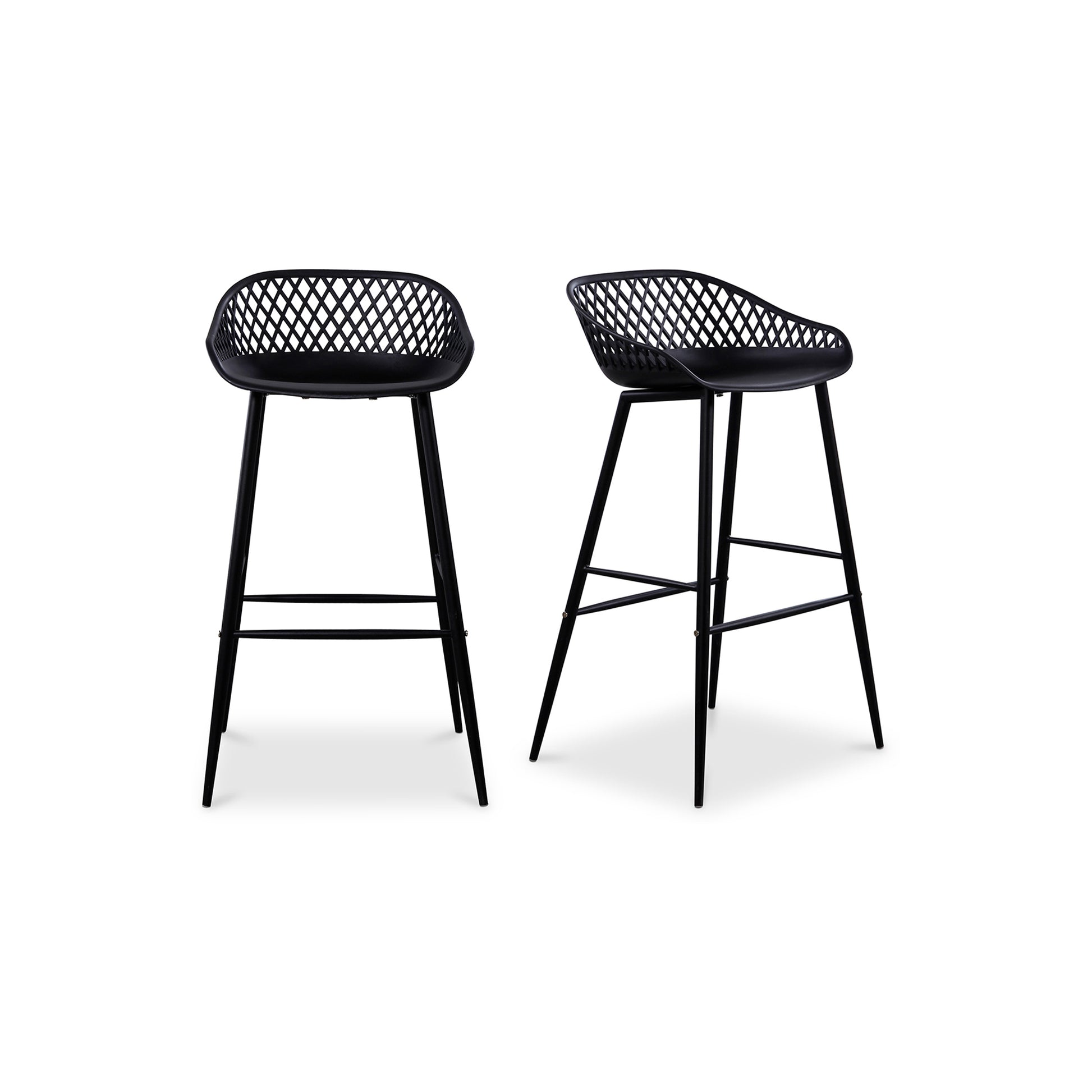 Piazza Outdoor Barstool Black - Set Of Two - Central Designs