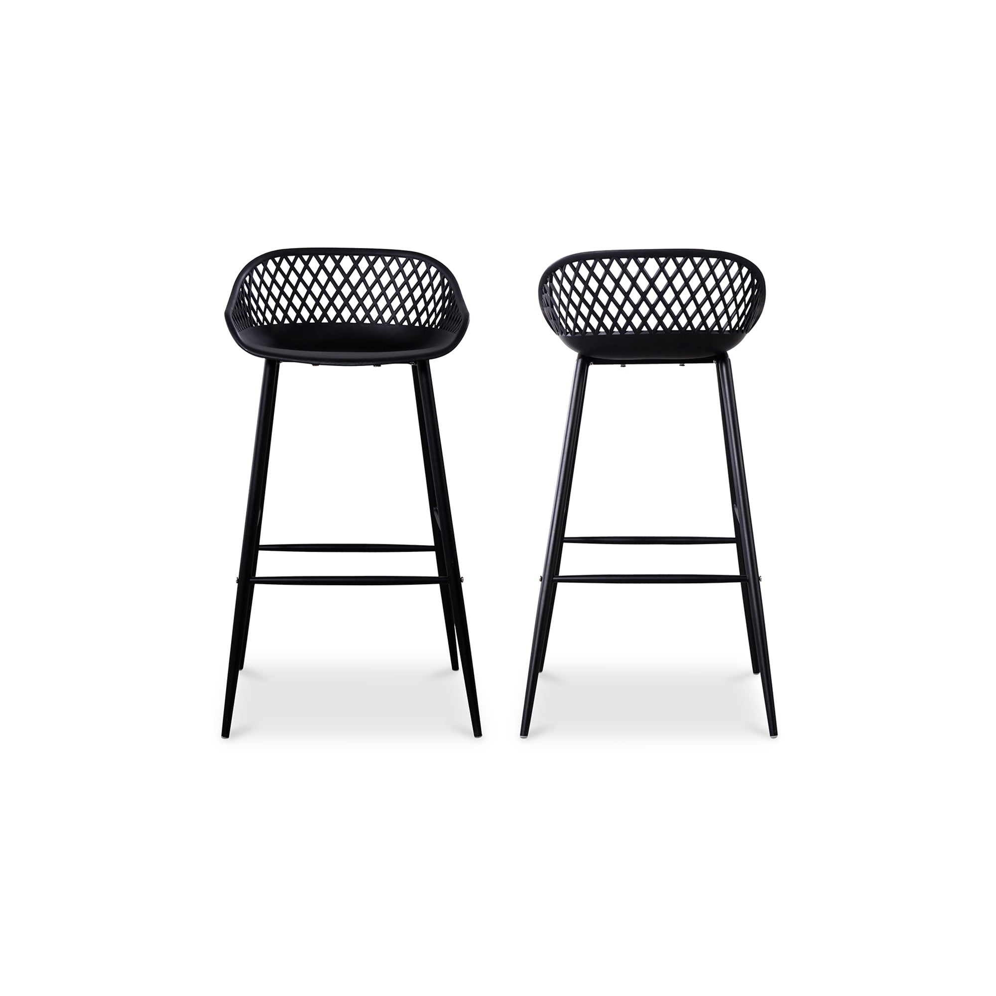 Piazza Outdoor Barstool Black - Set Of Two - Central Designs