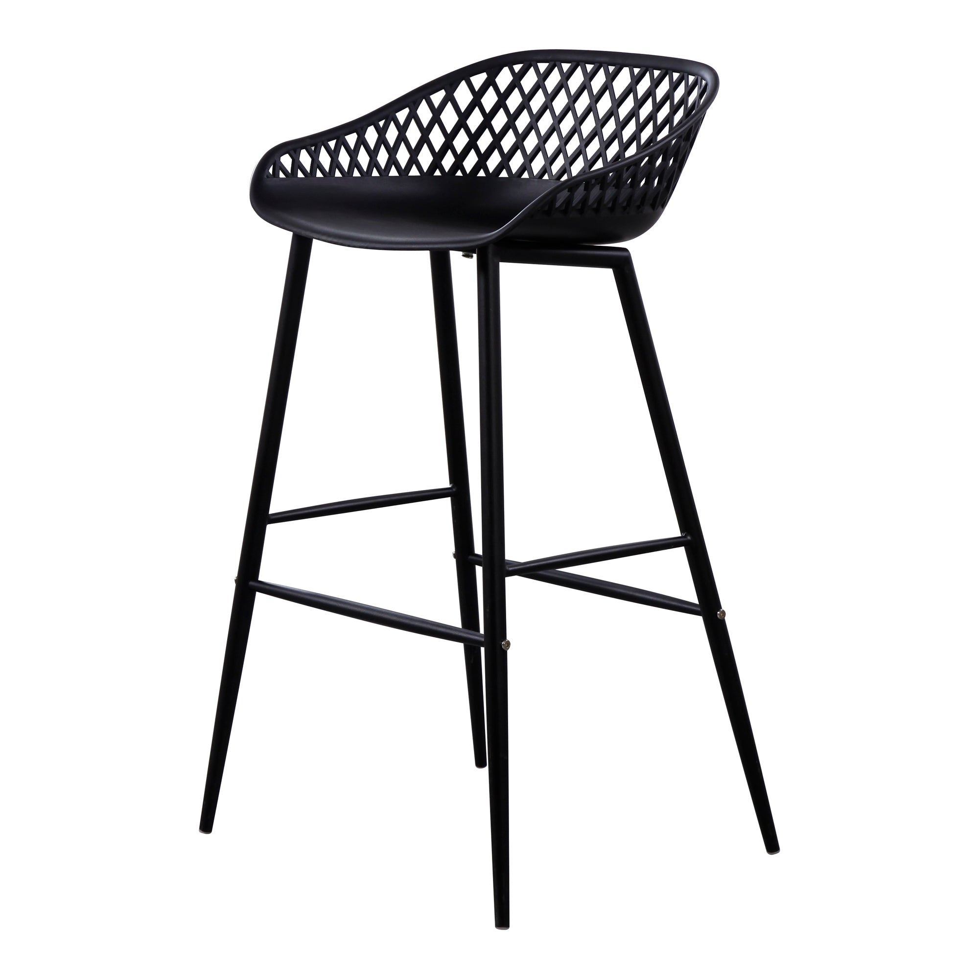 Piazza Outdoor Barstool Black - Set Of Two - Central Designs