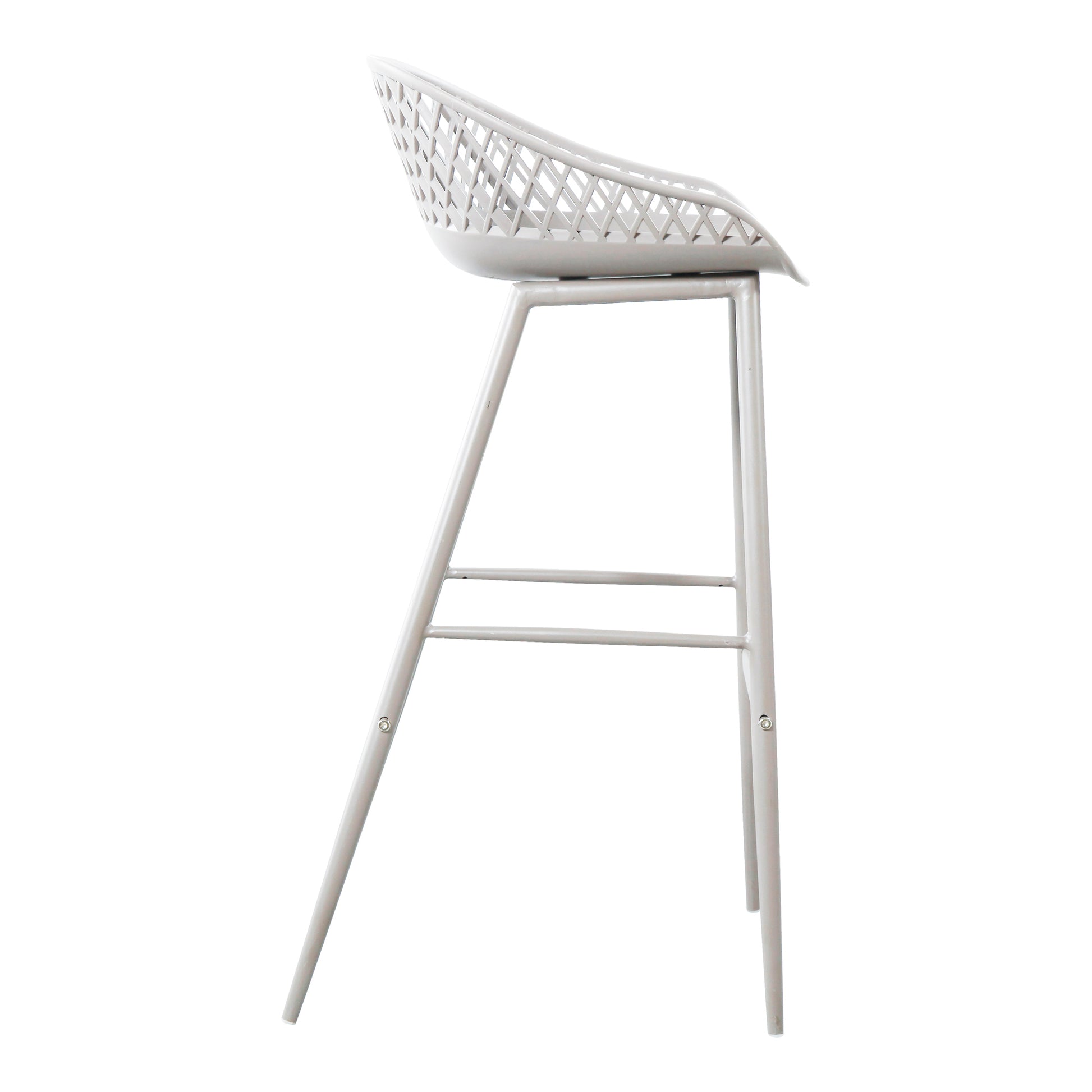 Piazza Outdoor Barstool White - Set Of Two - Central Designs