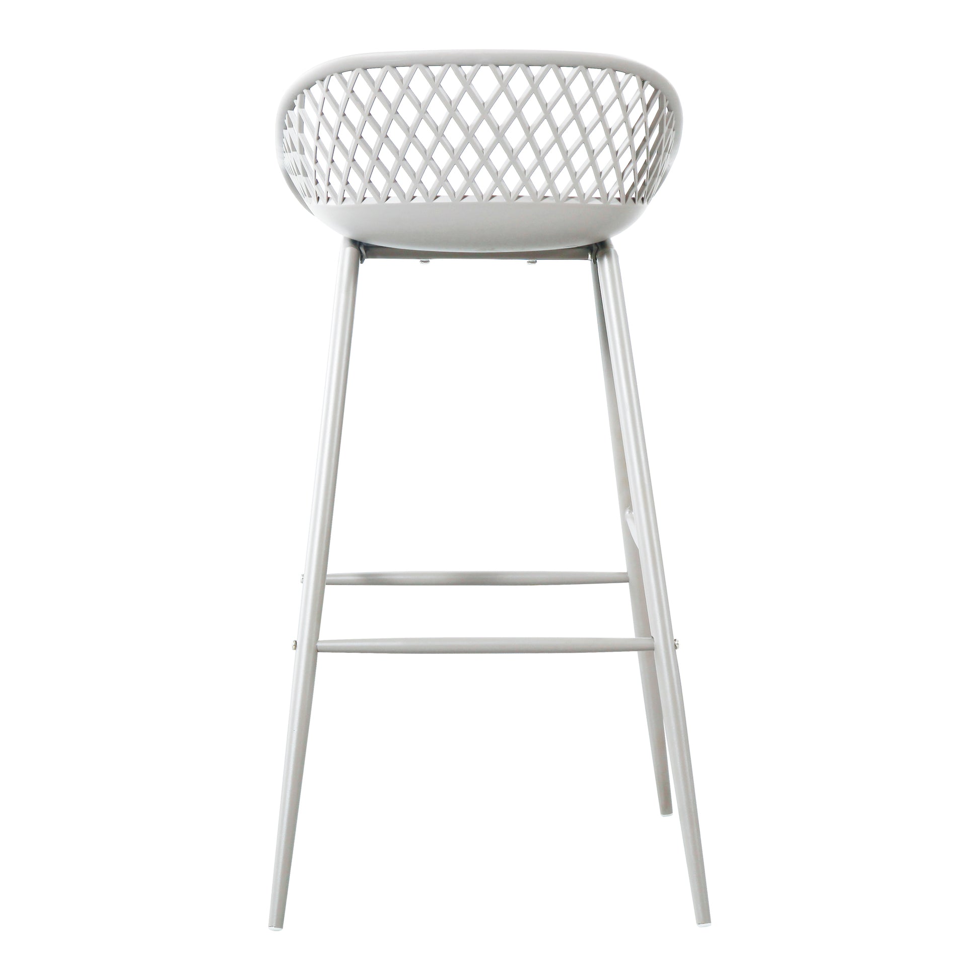 Piazza Outdoor Barstool White - Set Of Two - Central Designs