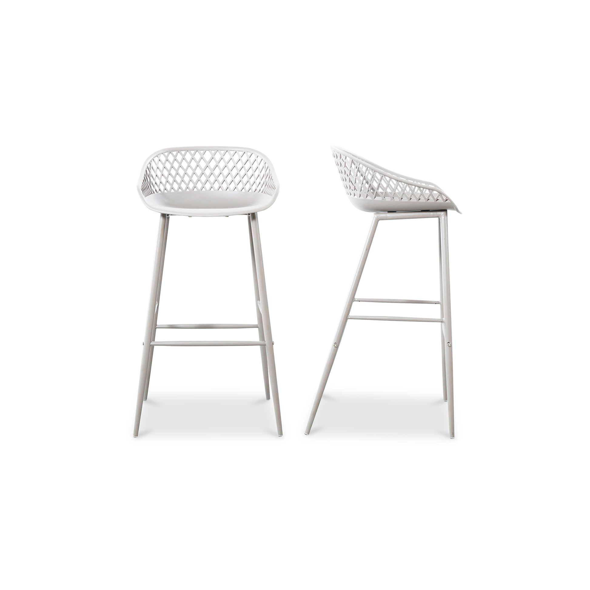 Piazza Outdoor Barstool White - Set Of Two - Central Designs
