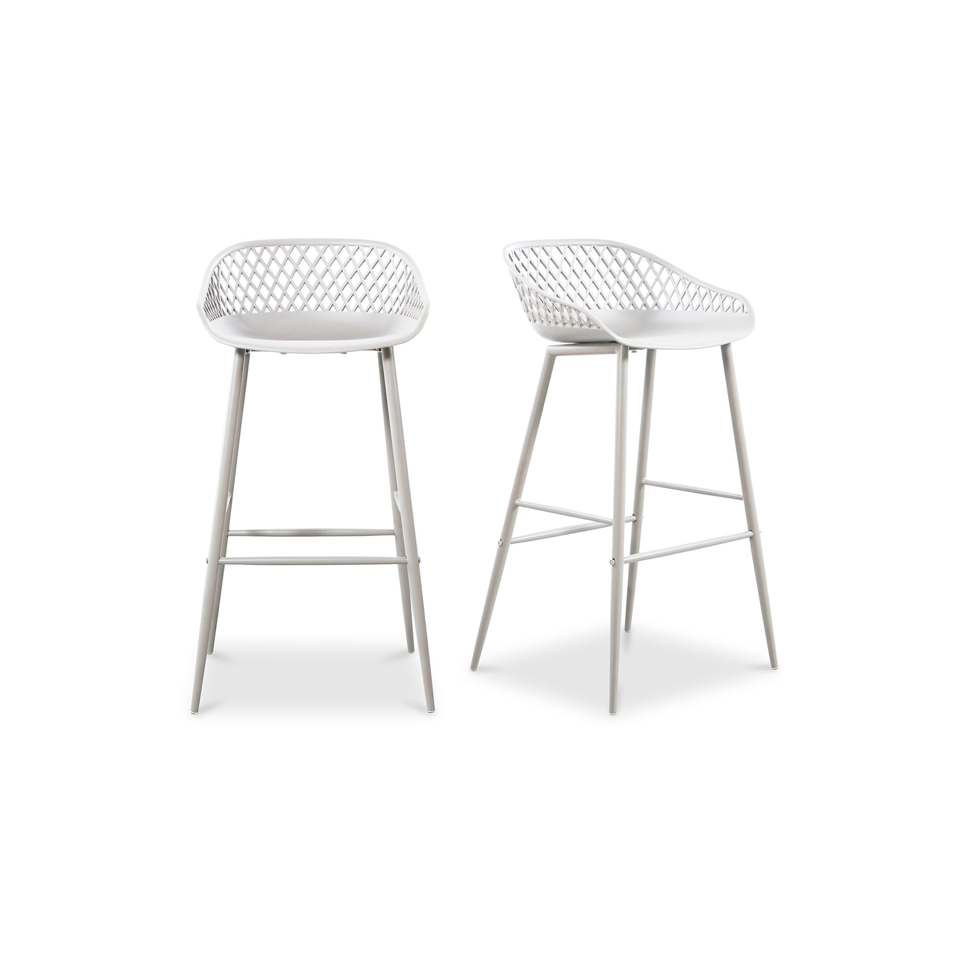 Piazza Outdoor Barstool White - Set Of Two - Central Designs
