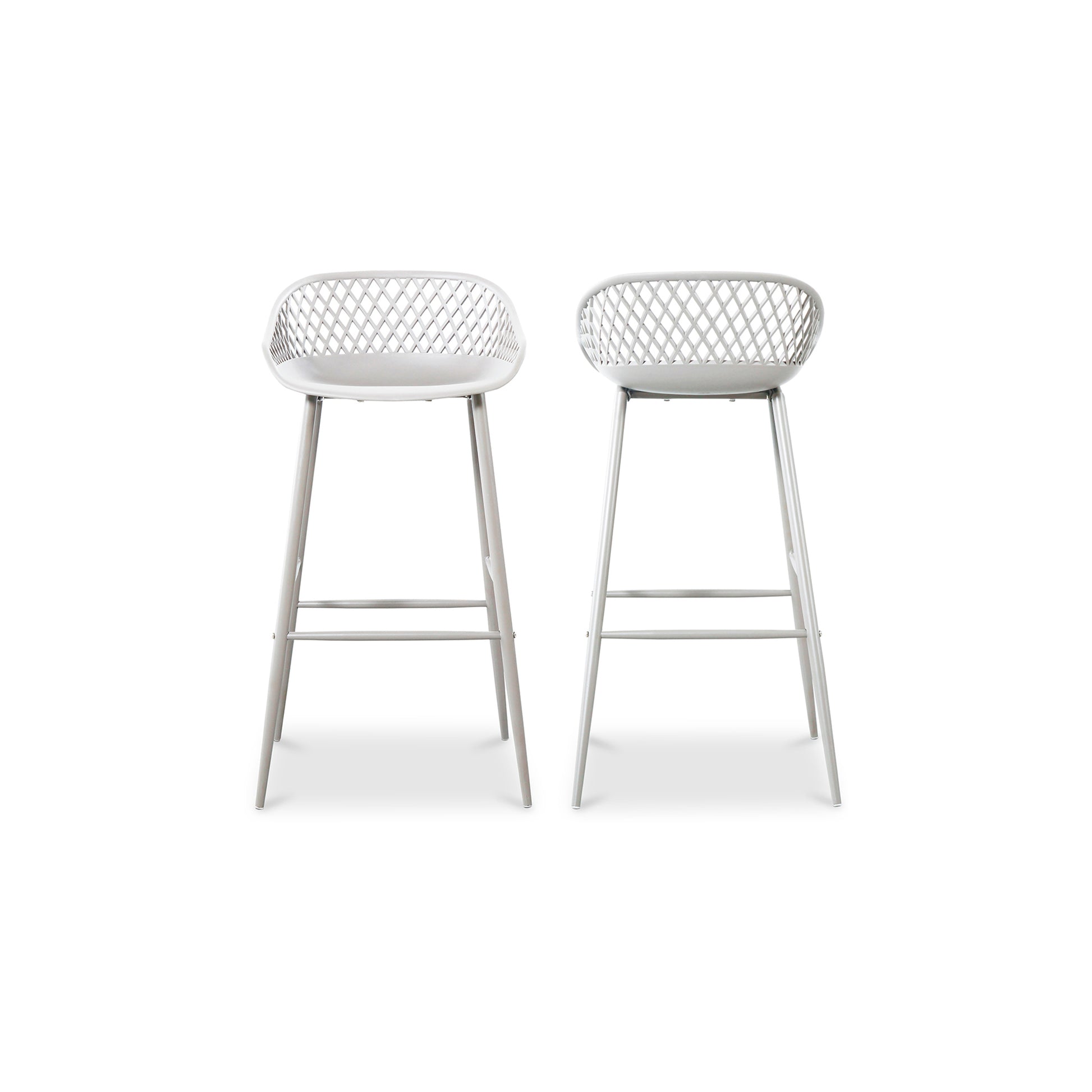 Piazza Outdoor Barstool White - Set Of Two - Central Designs