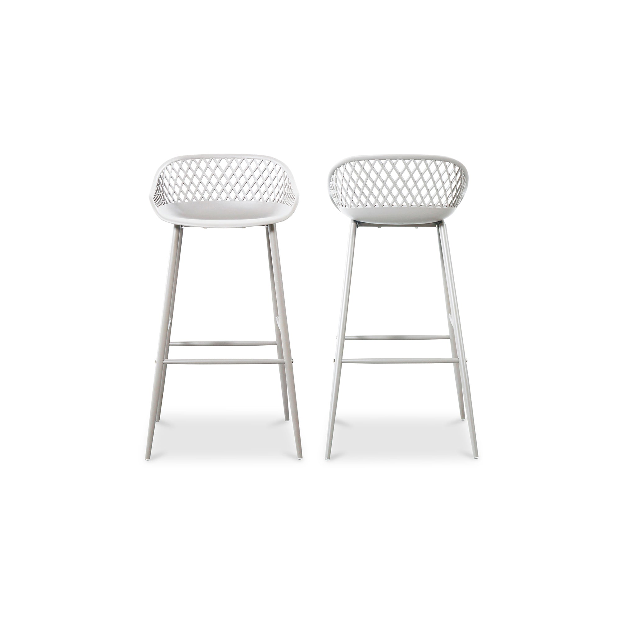 Piazza Outdoor Barstool White - Set Of Two - Central Designs