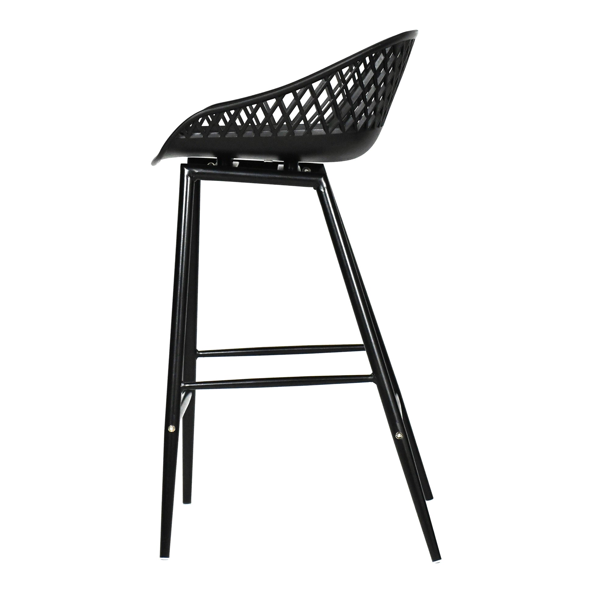 Piazza Outdoor Counter Stool Black - Set Of Two - Central Designs
