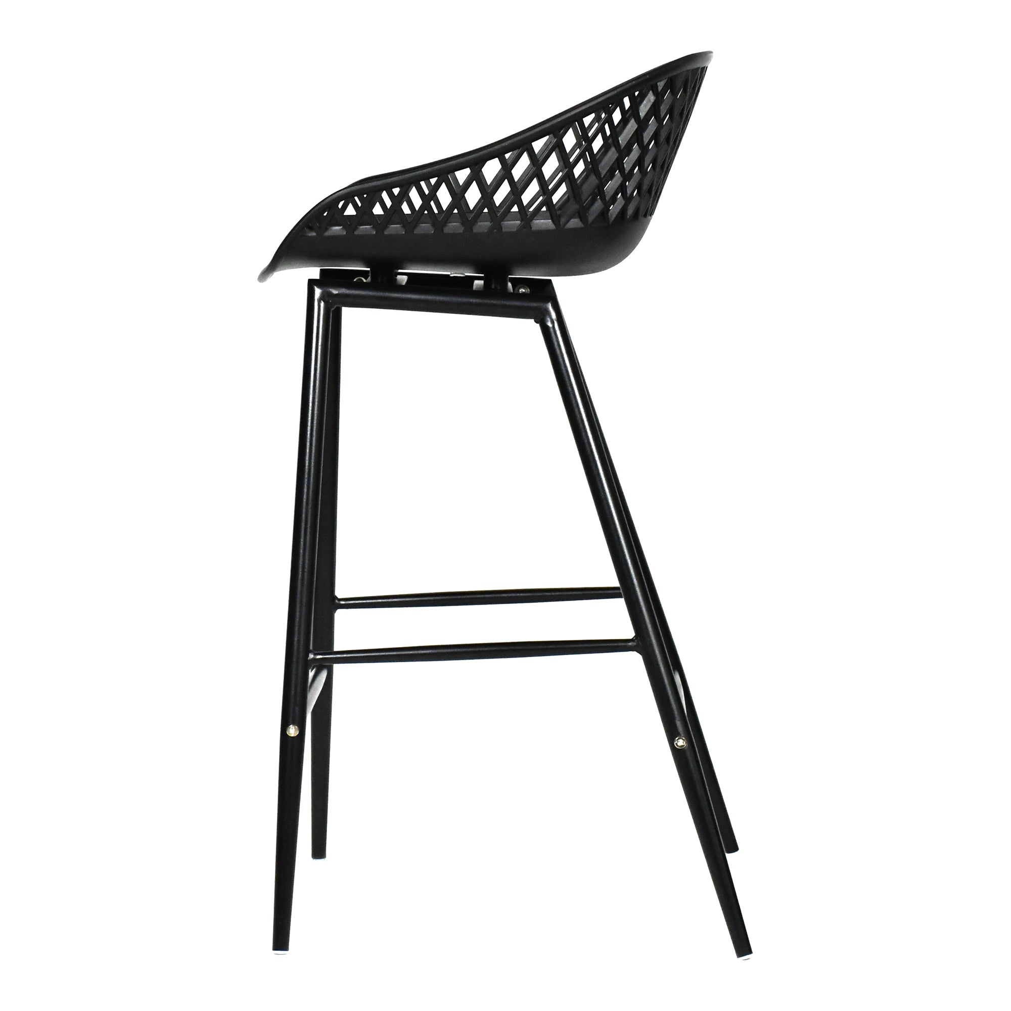 Piazza Outdoor Counter Stool Black - Set Of Two - Central Designs