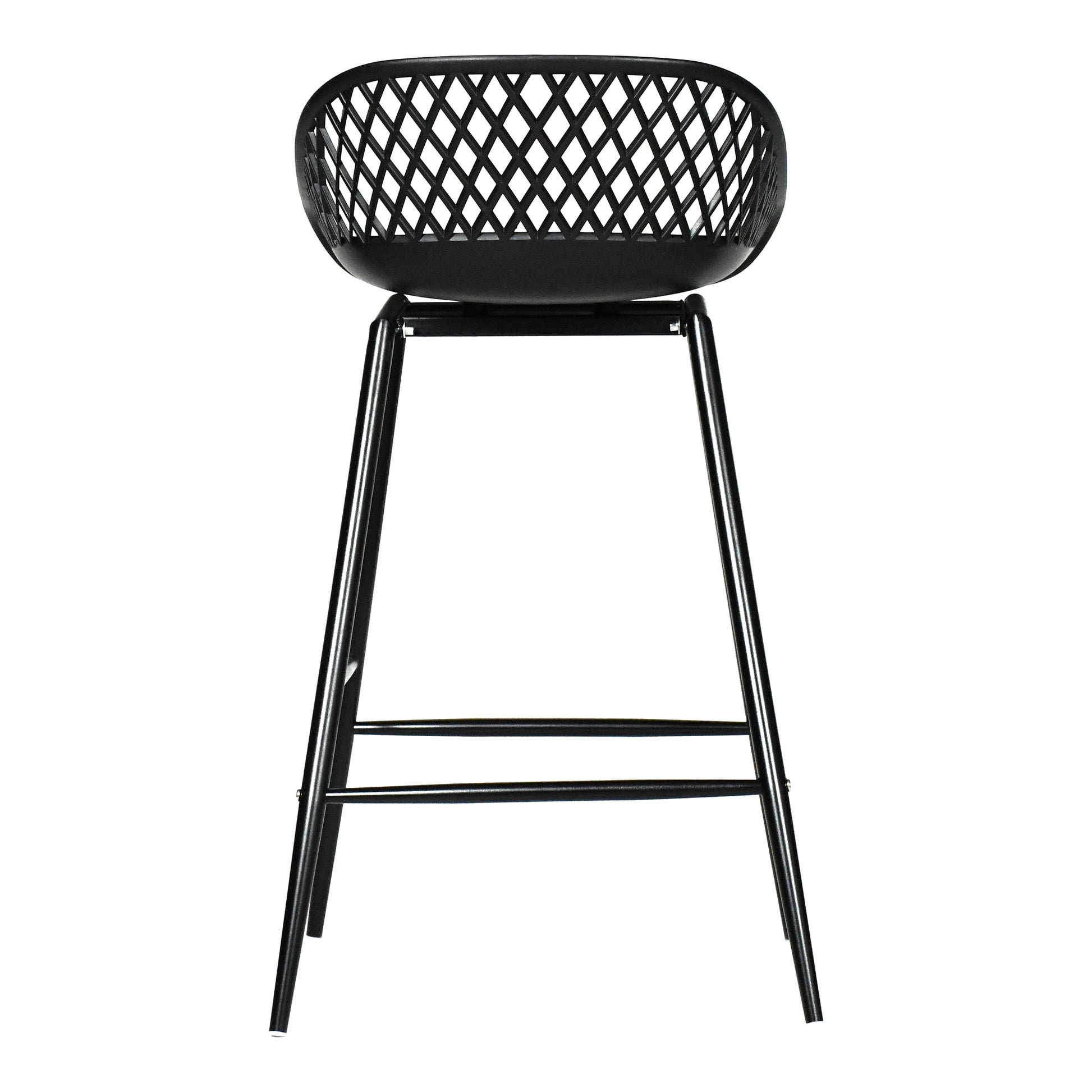Piazza Outdoor Counter Stool Black - Set Of Two - Central Designs
