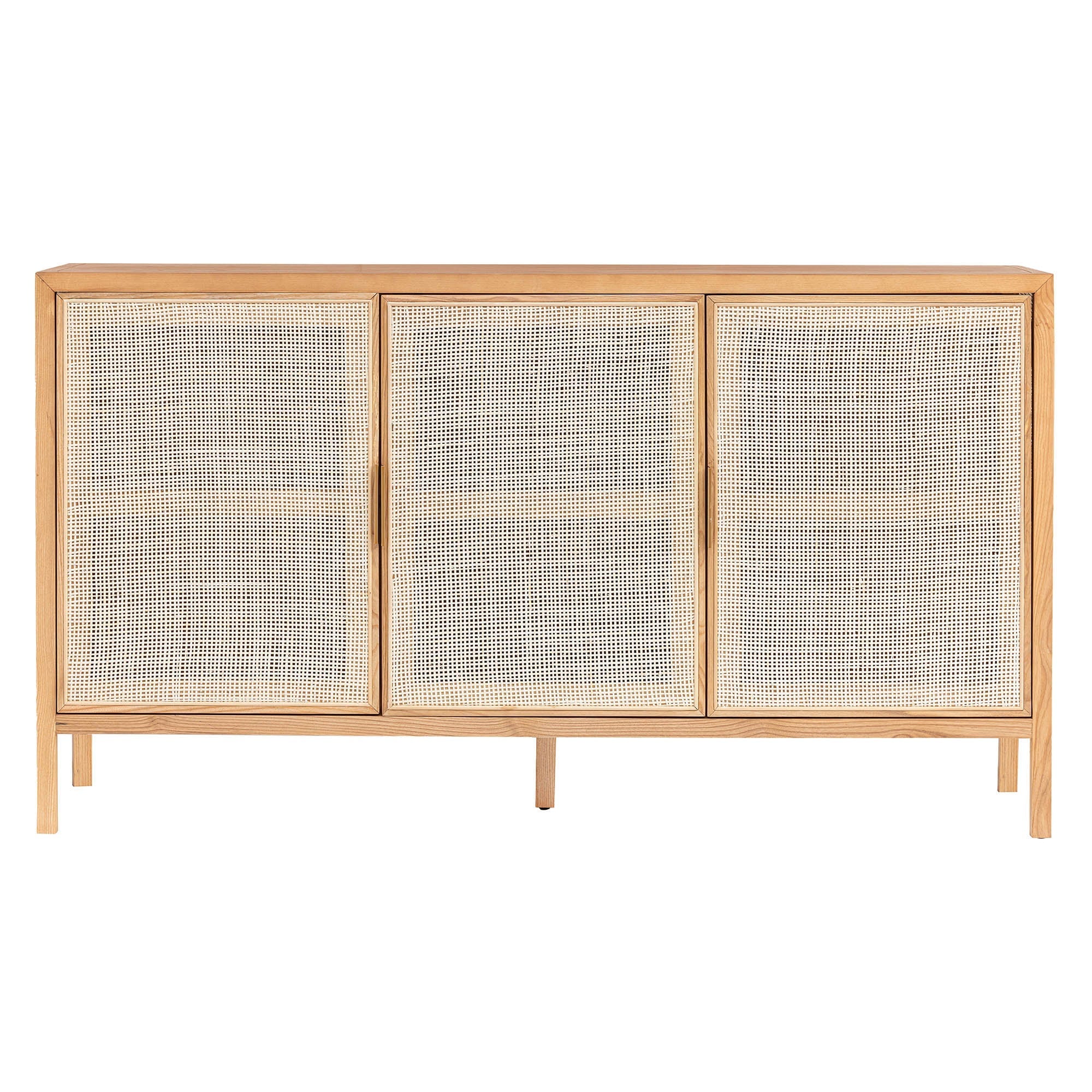 Rattan 3 Door Sideboard - Natural