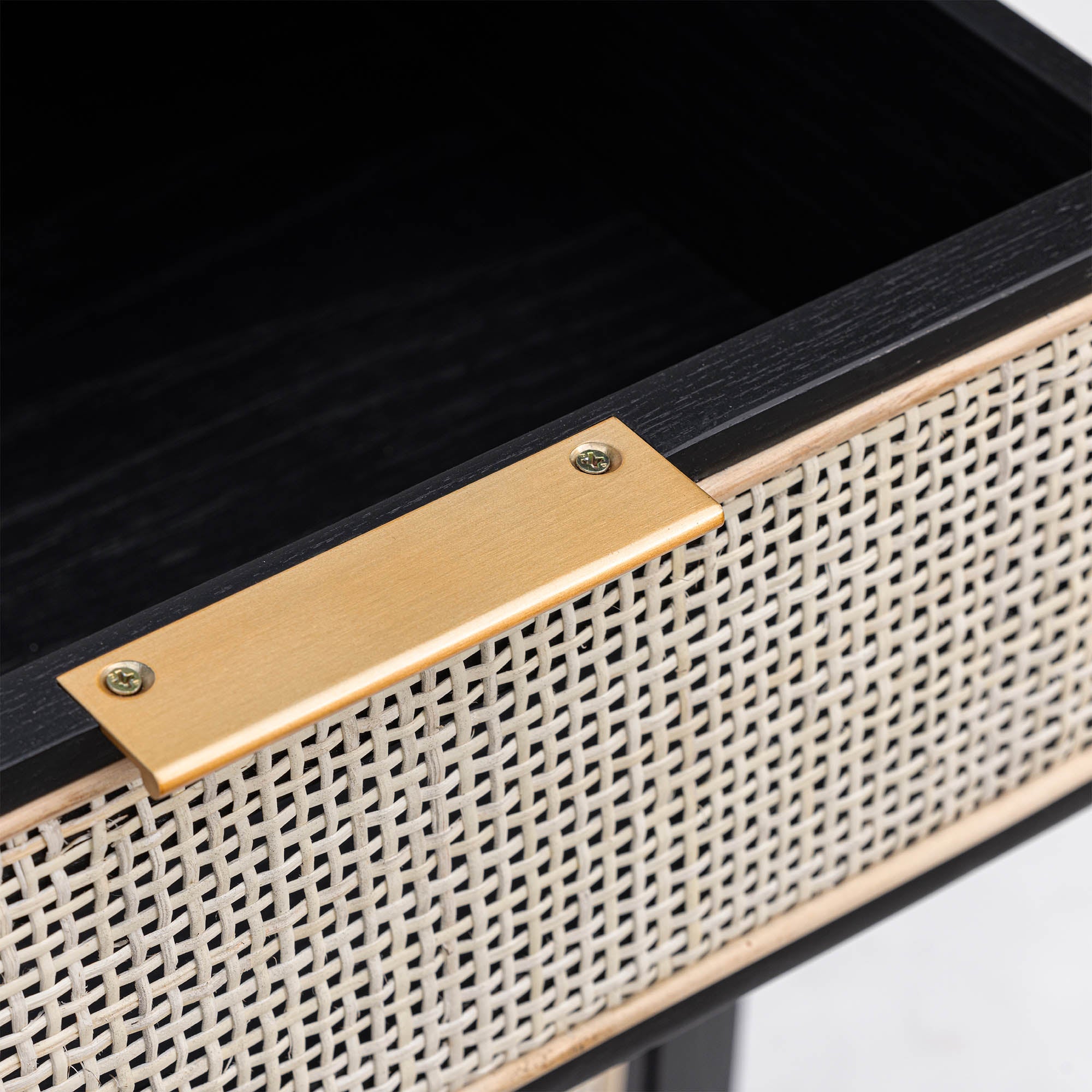 Rattan Filing Cabinet - Ebony - Central Designs