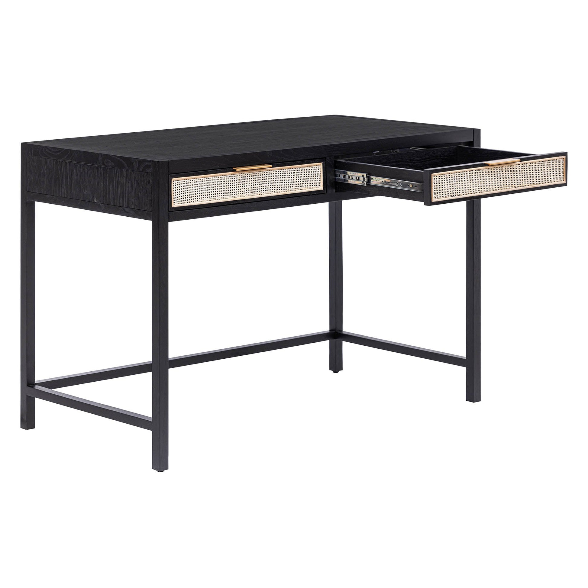Rattan Desk - Ebony - Central Designs